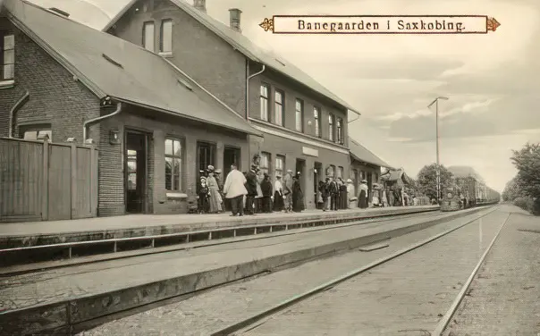 Billede af Sakskøbing Station ca. 1908. Billede af Sakskøbing Station ca. 1908.