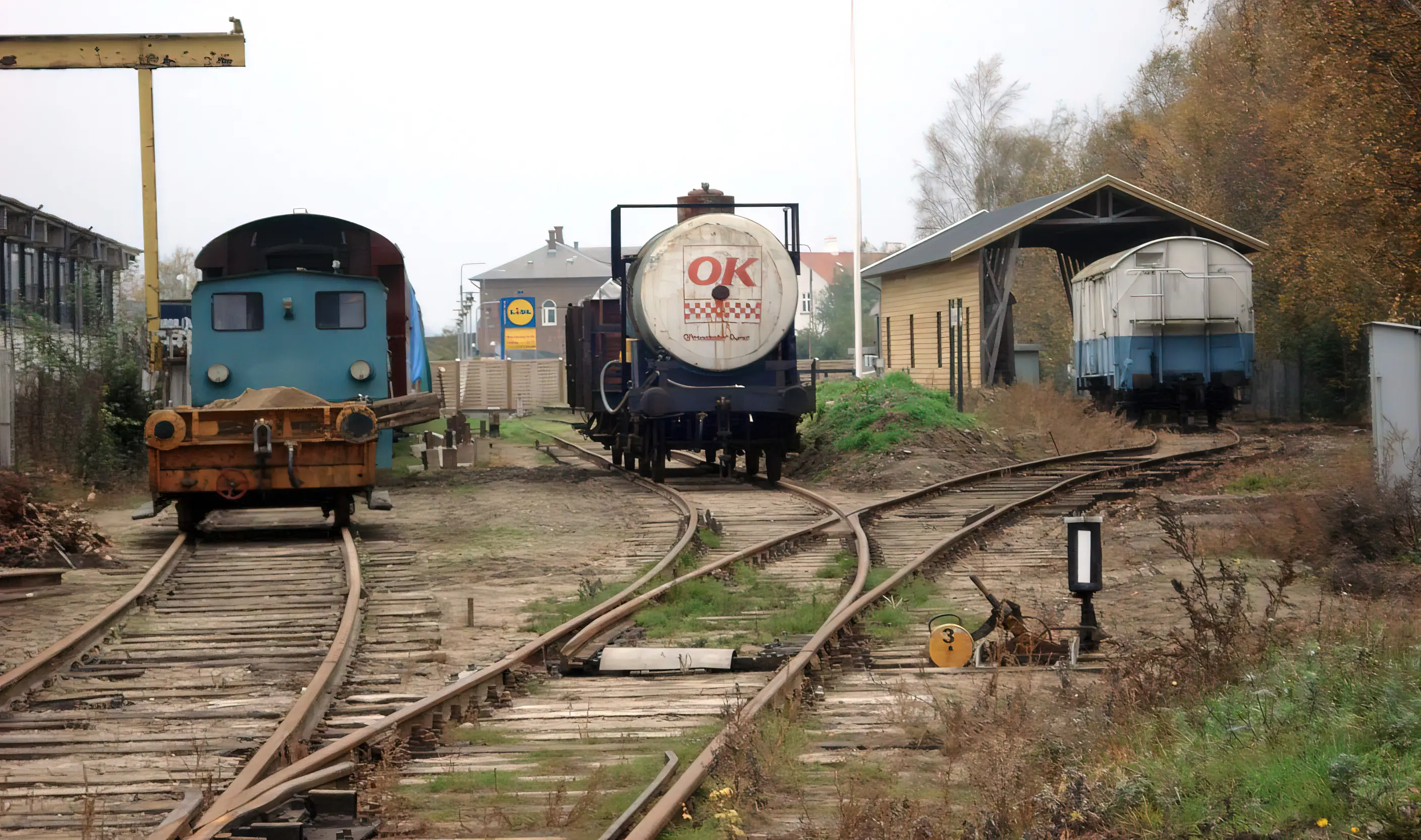 Billede af den gamle remise ved Faaborg Station. Billede af den gamle remise ved Faaborg Station.