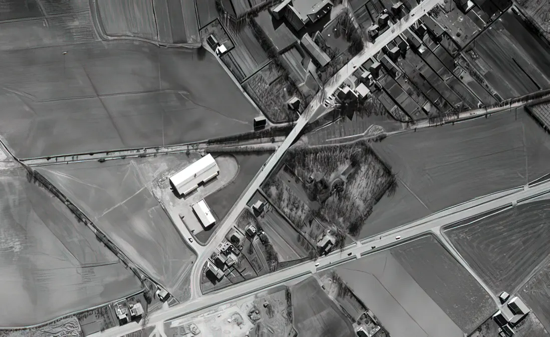 Billedet er fra 1966 ca. 4 år efter banens lukning, men Rifbjergvejen Trinbræt står stadig nord for banekrydsningen med Nørrebro. Billedet er fra 1966 ca. 4 år efter banens lukning, men Rifbjergvejen Trinbræt står stadig nord for banekrydsningen med Nørrebro.