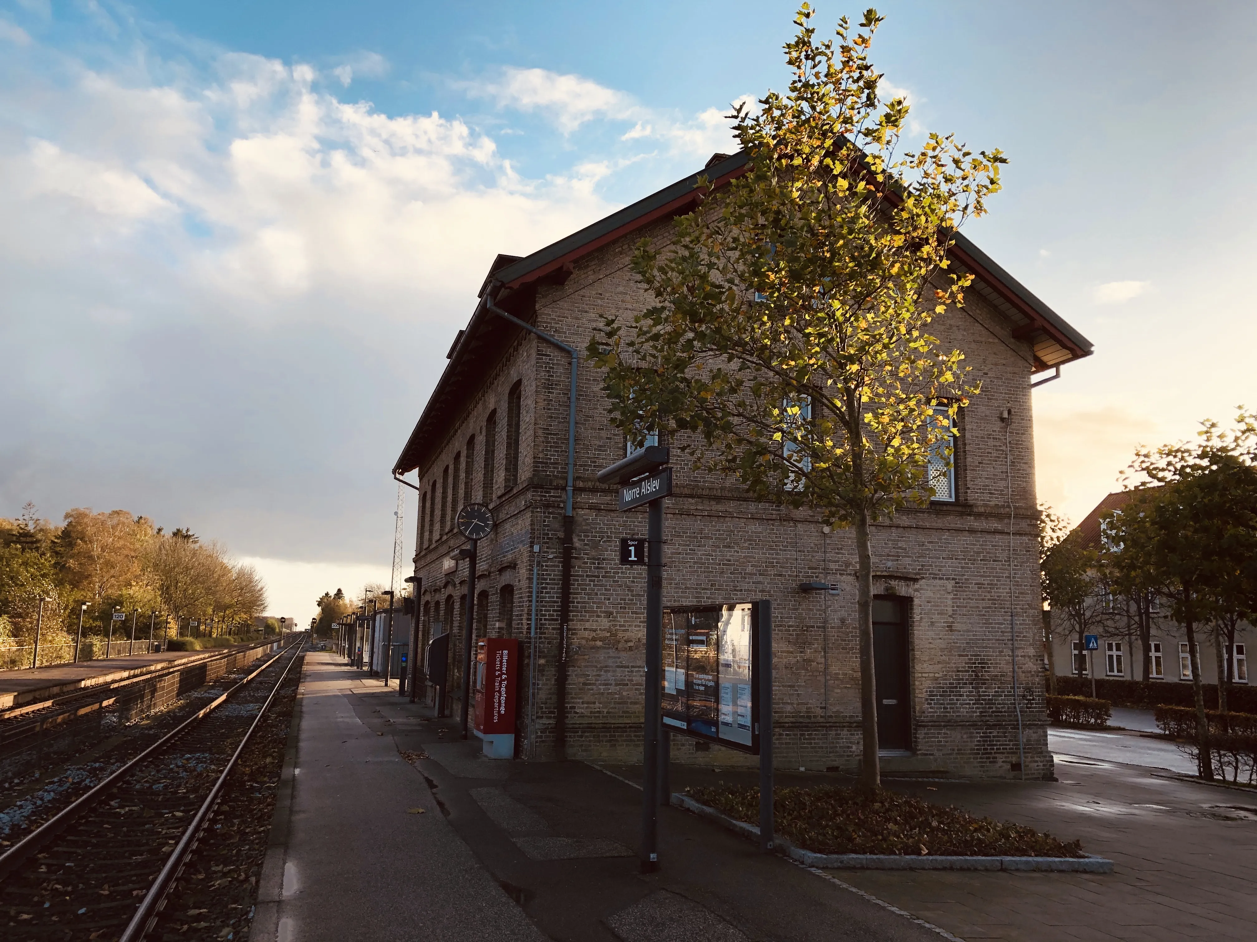 Billede af Nørre Alslev Station.
