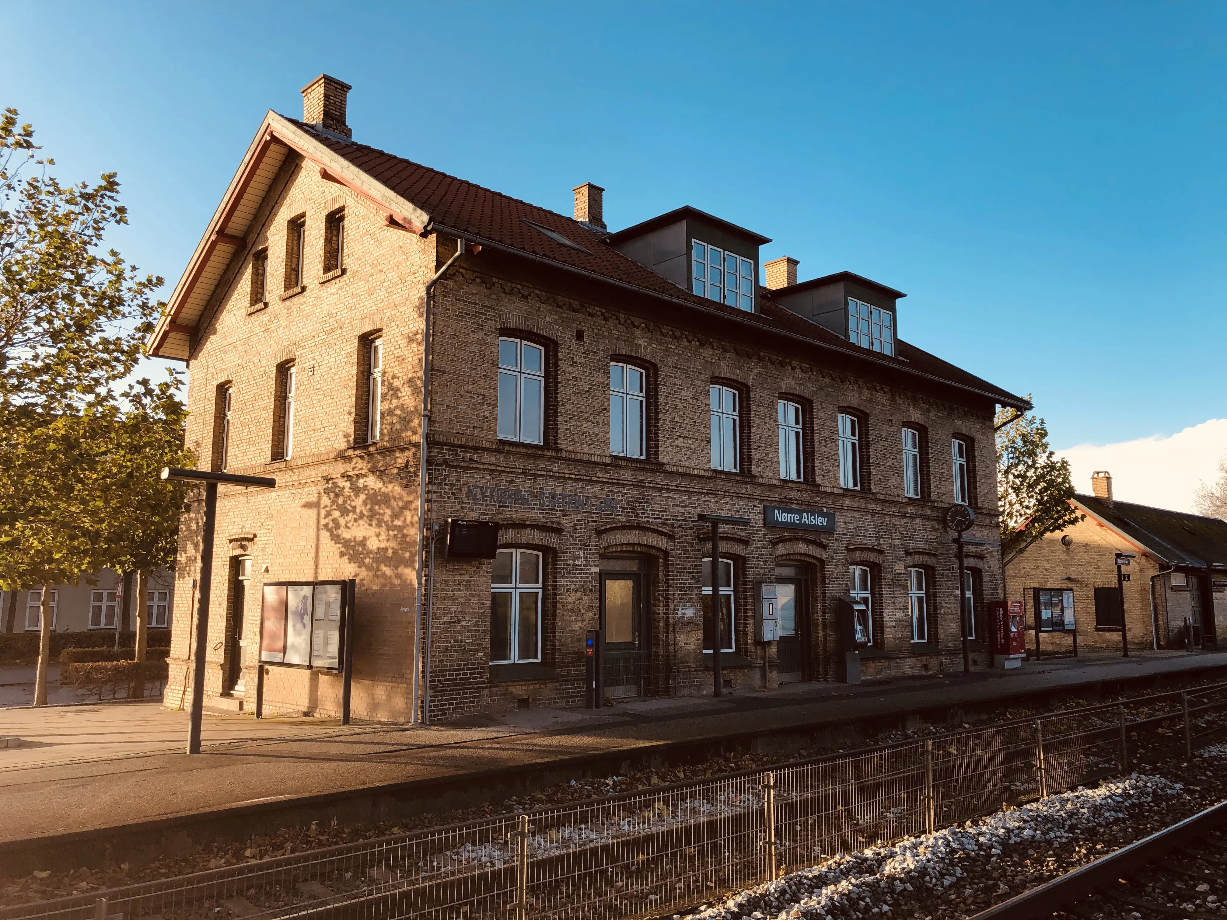 Billede af Nørre Alslev Station.