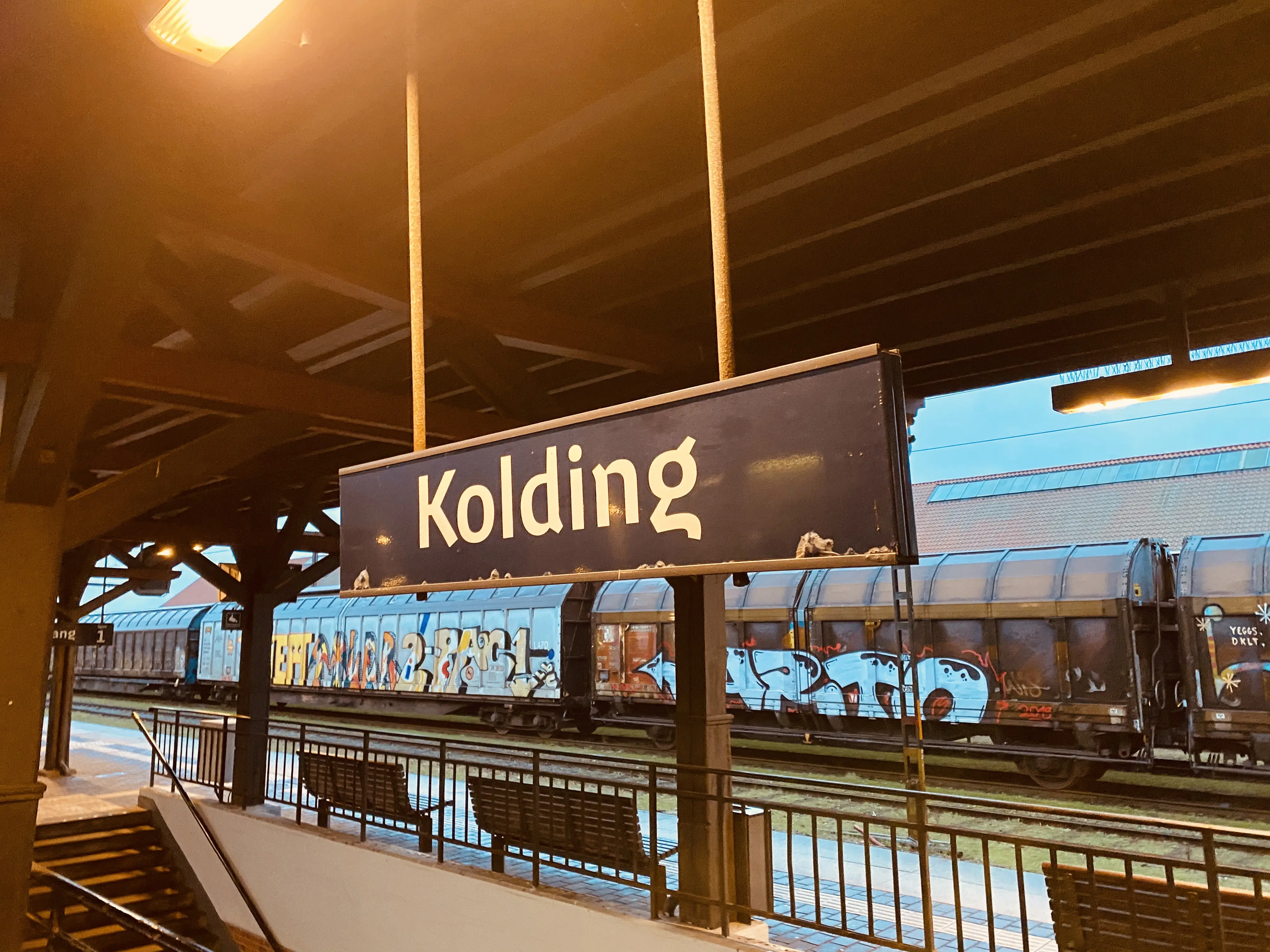 Billede af Kolding Banegård. Billede af Kolding Banegård.