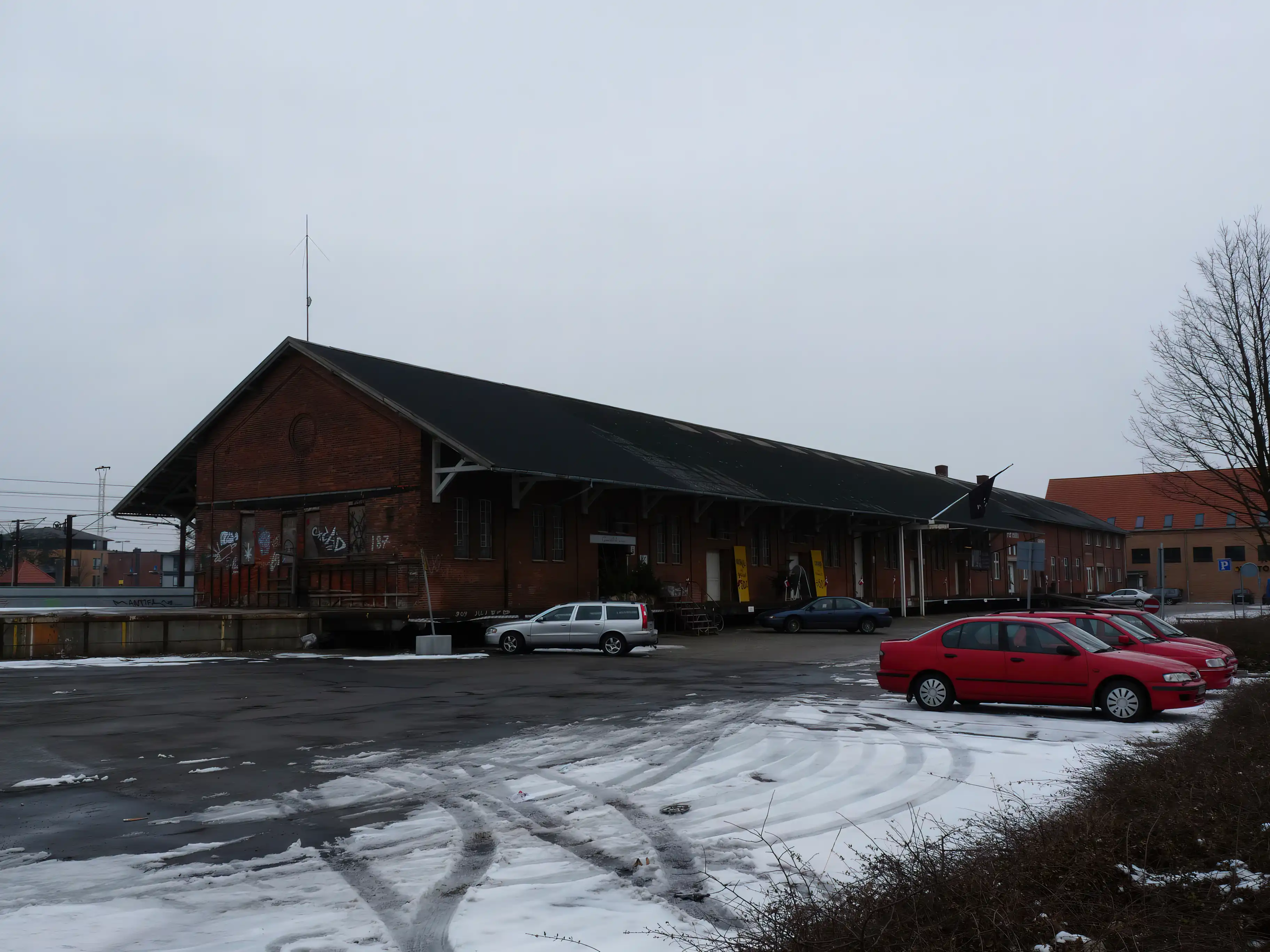 Billede af Slagelse Stations varehus.