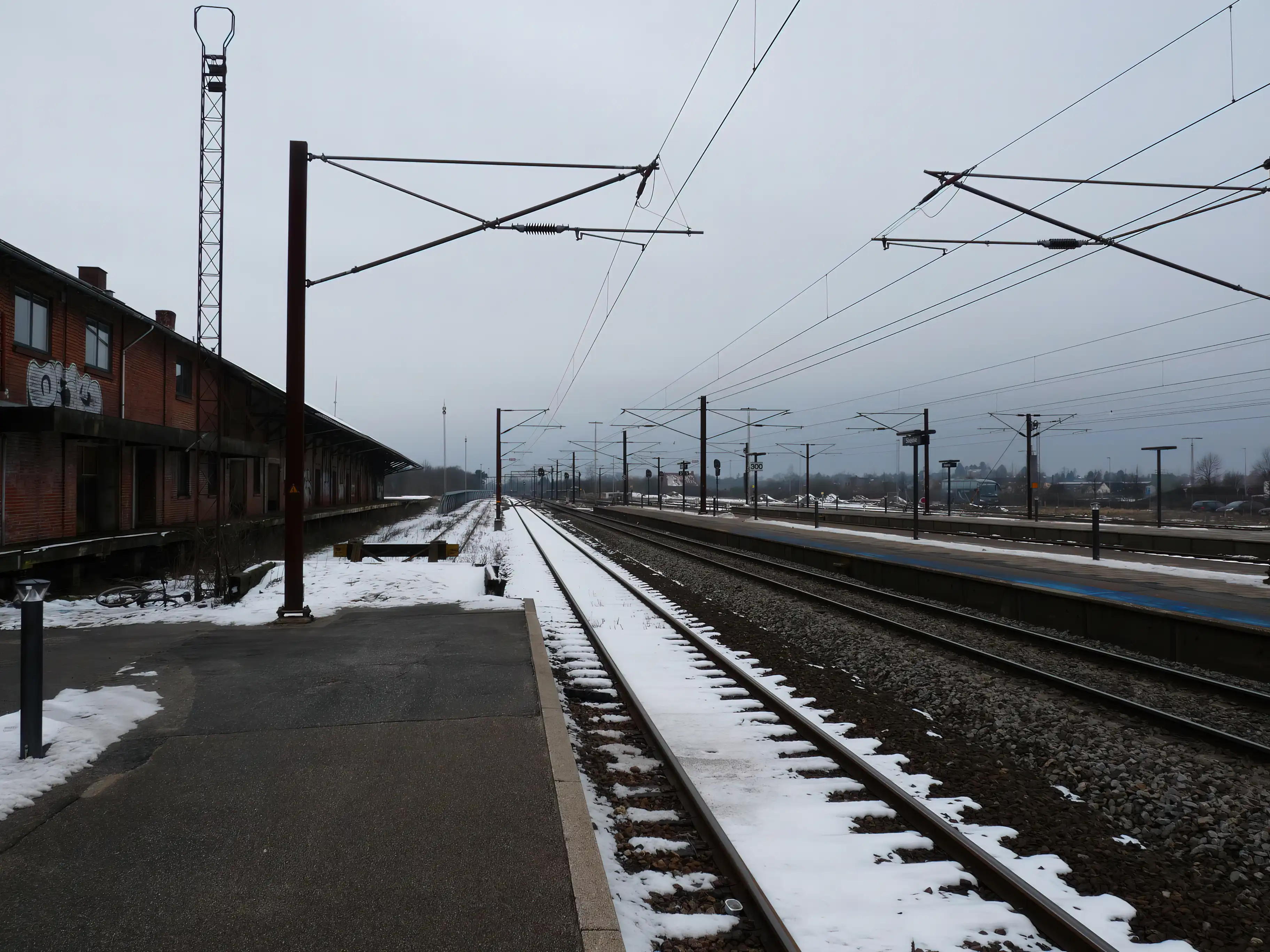 Billede af Slagelse Stations varehus.