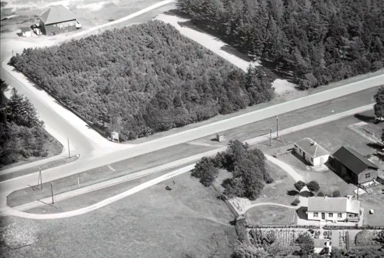 Billede af Skærven Trinbræt set fra luften. Billede af Skærven Trinbræt set fra luften.