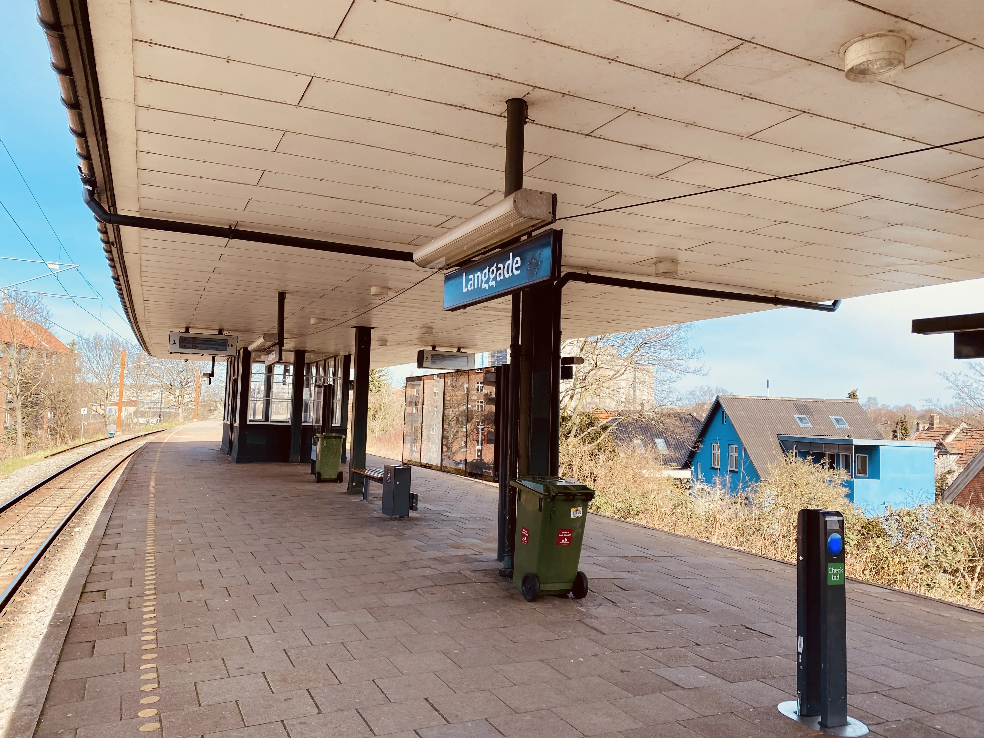 Billede af Langgade S-togstrinbræt. Billede af Langgade S-togstrinbræt.