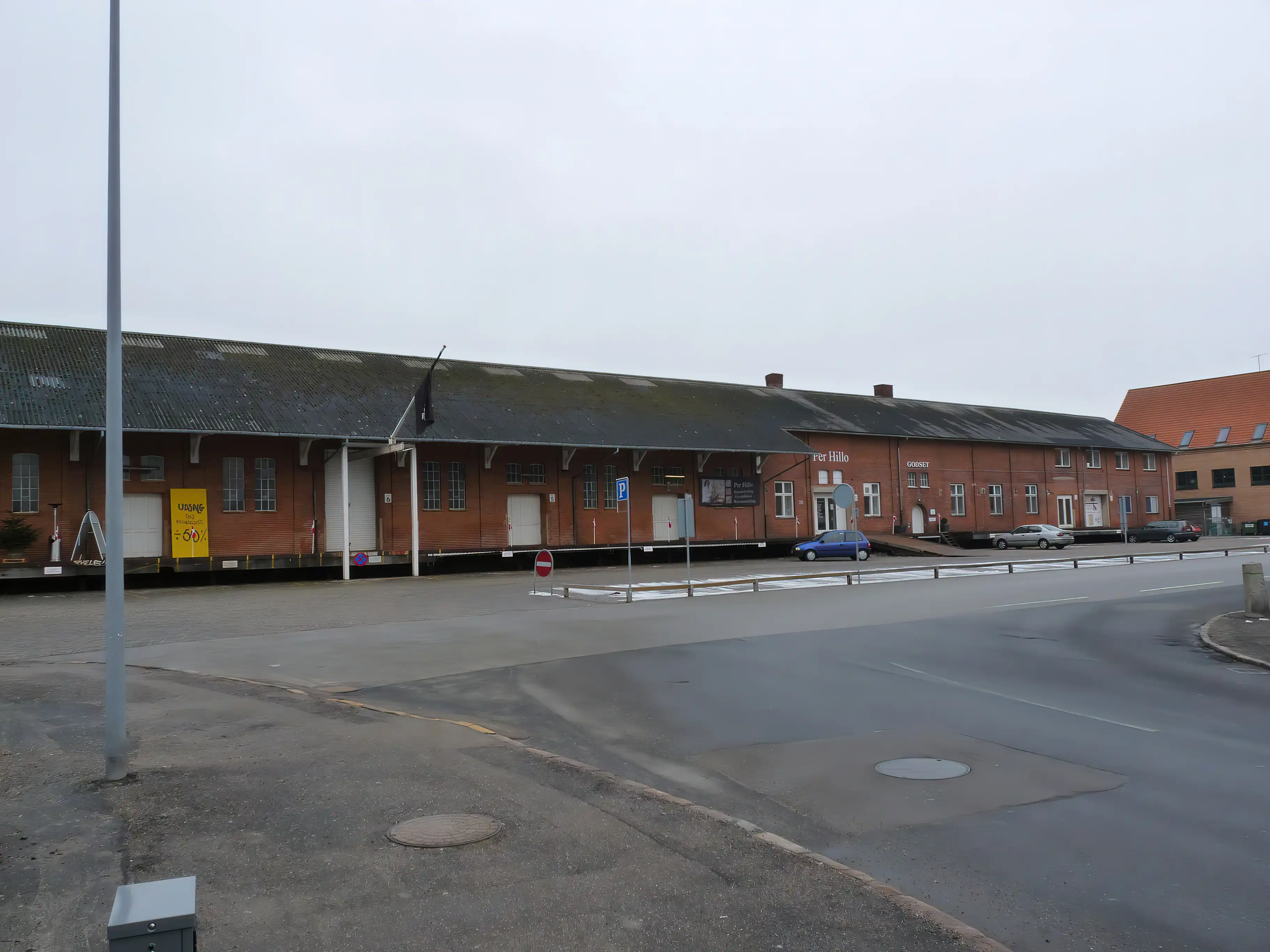 Billede af Slagelse Stations pakhus.