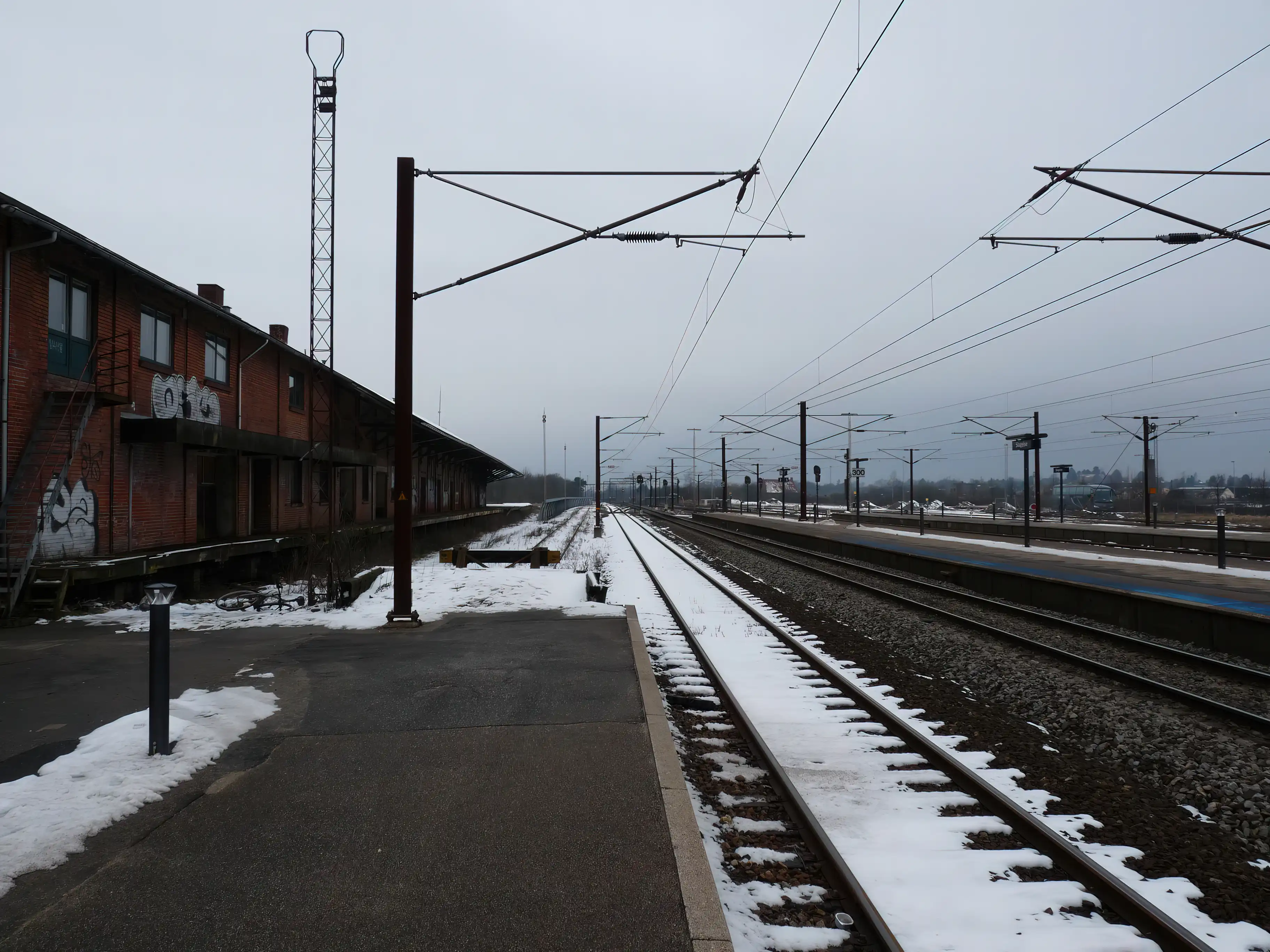 Billede af Slagelse Stations pakhus.