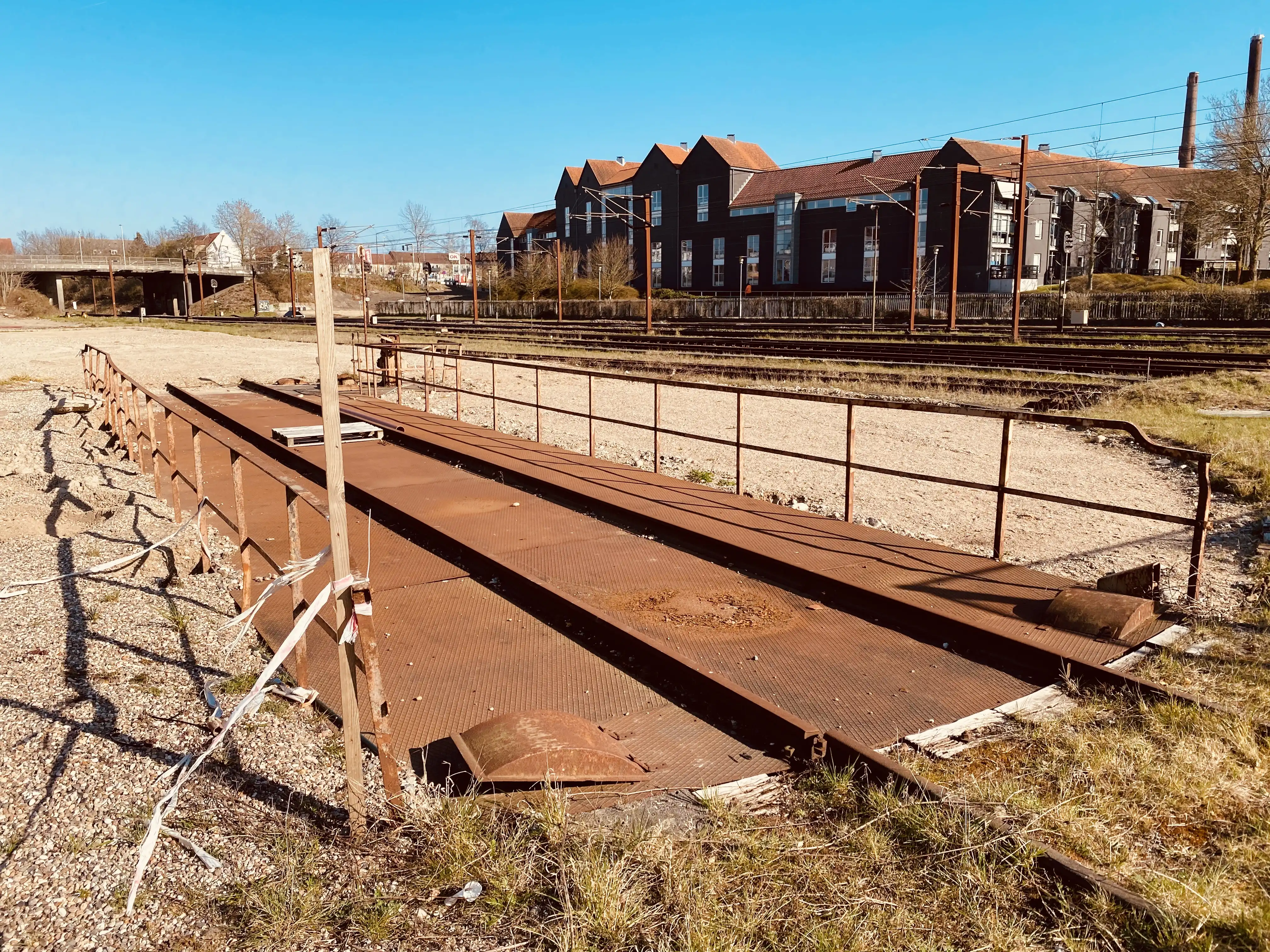 Billede af Slagelse Stations drejeskive.