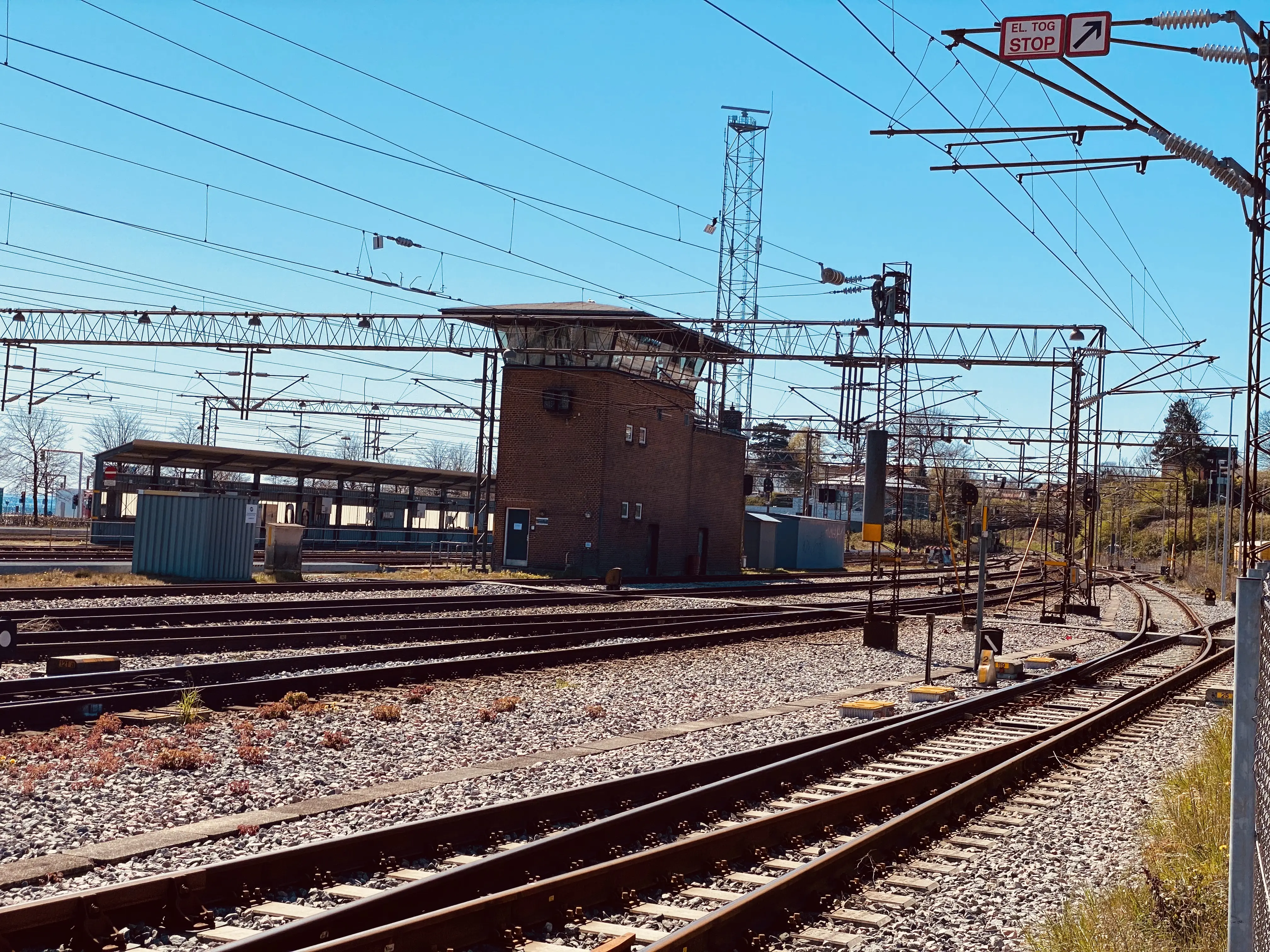 Billede af Helsingør Banegård s kommandopost.