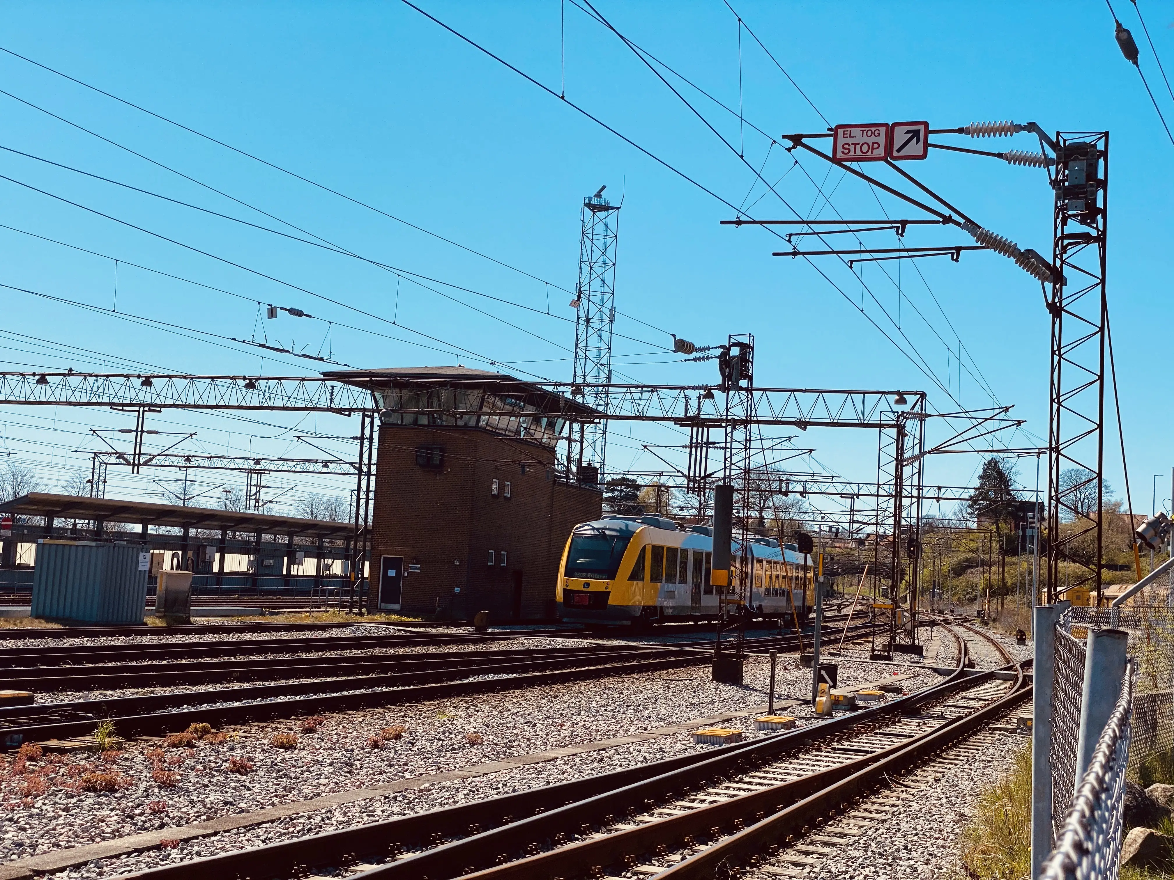 Billede af Helsingør Banegård s kommandopost.