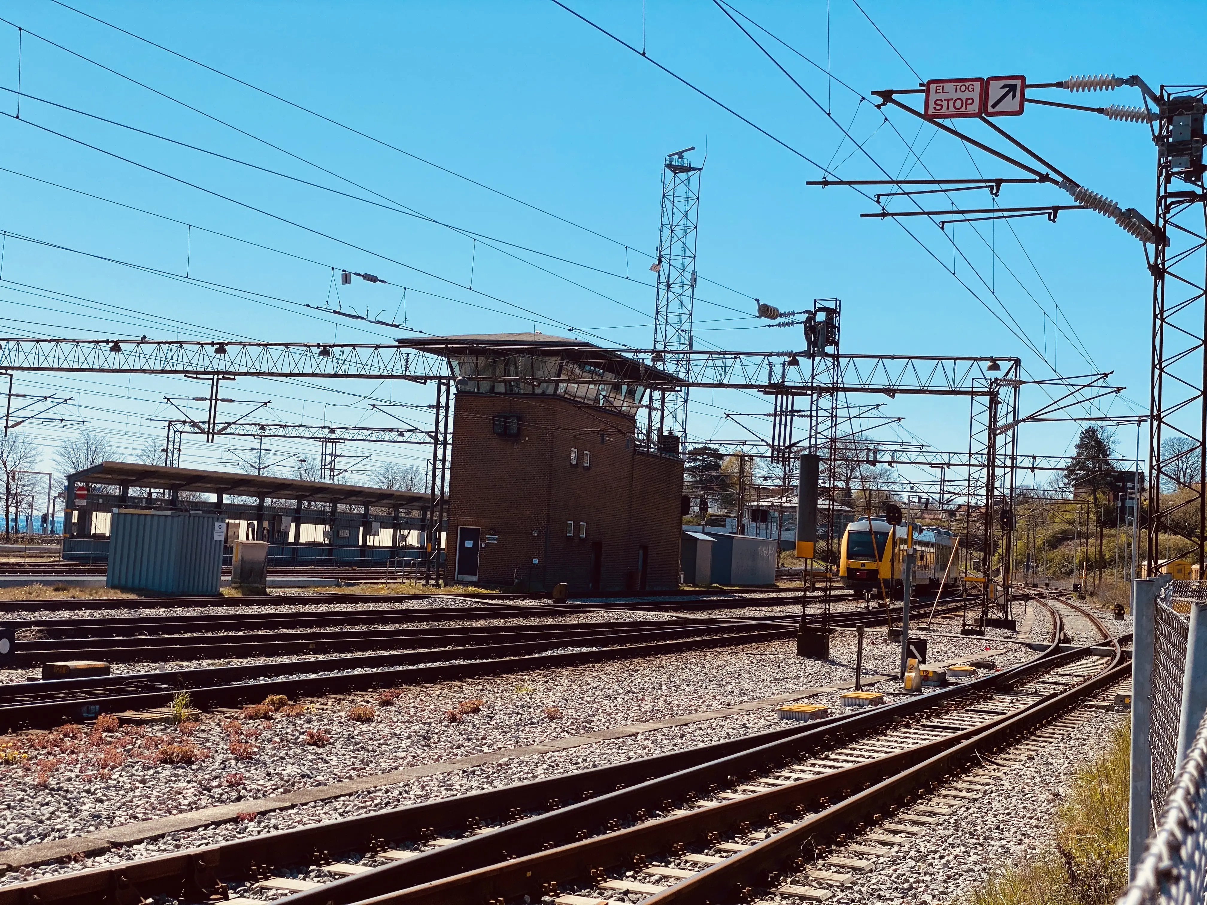 Billede af Helsingør Banegård s kommandopost.