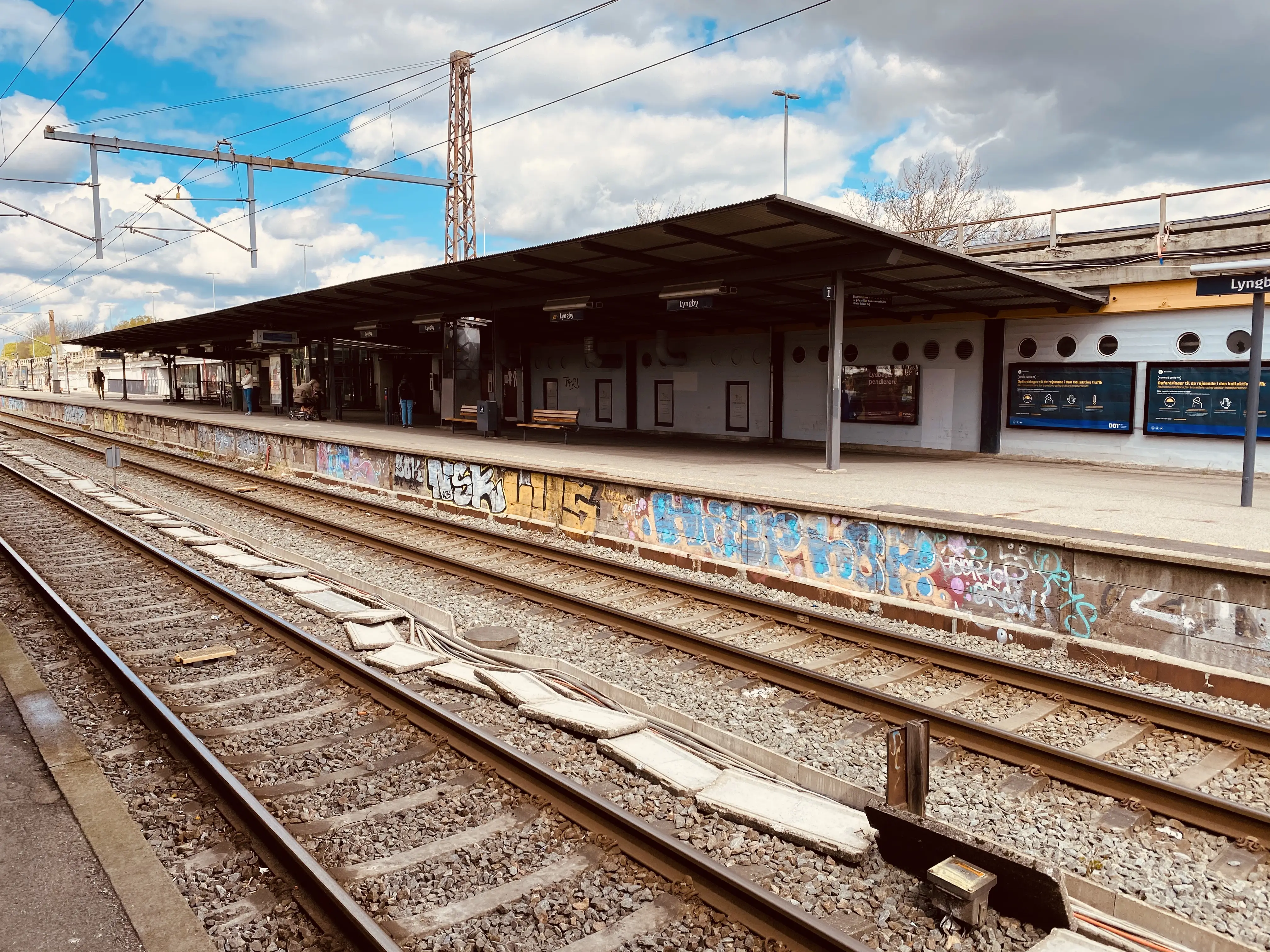 Billede af Lyngby Station.