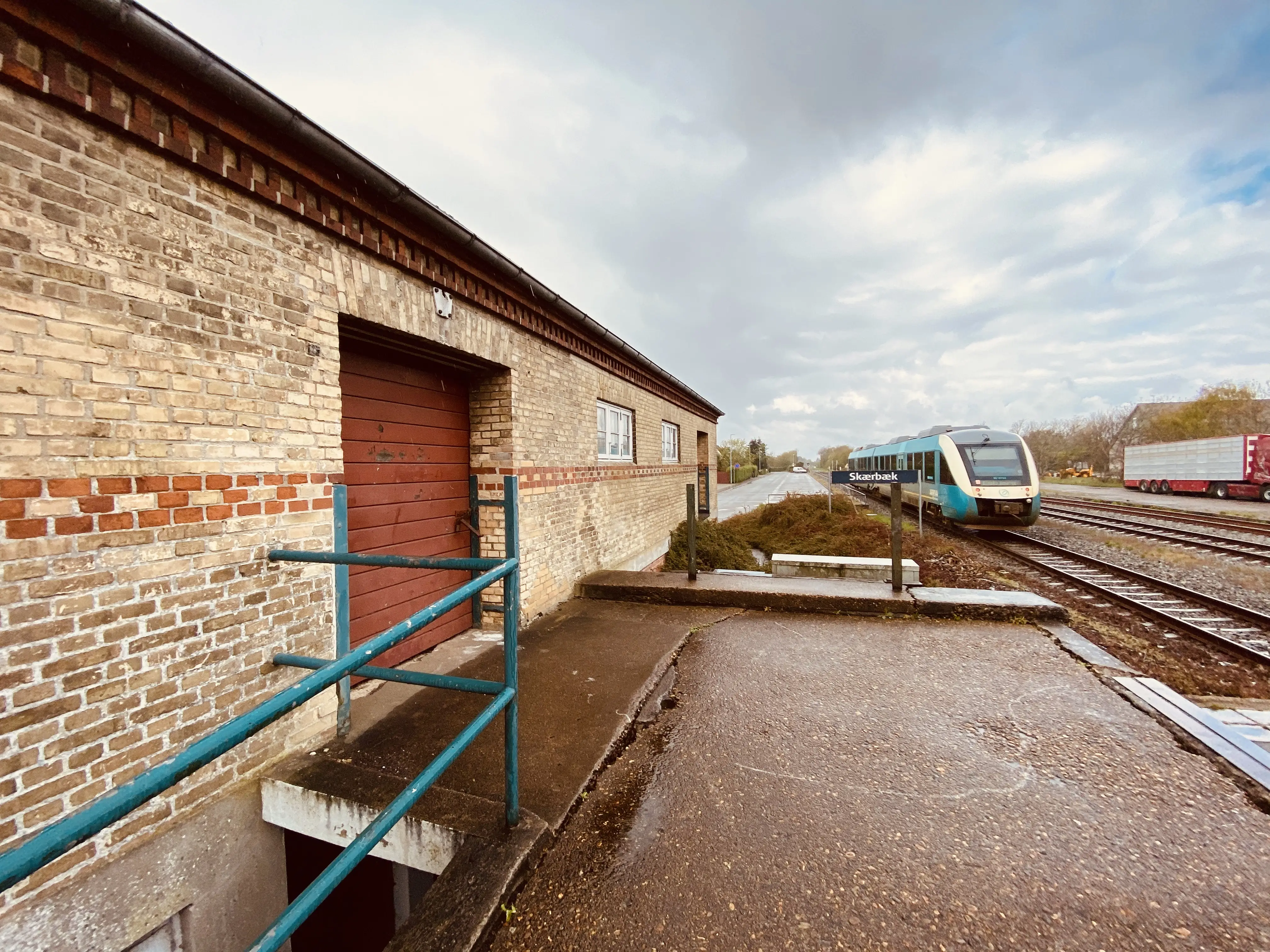 Billede af Skærbæk Station.