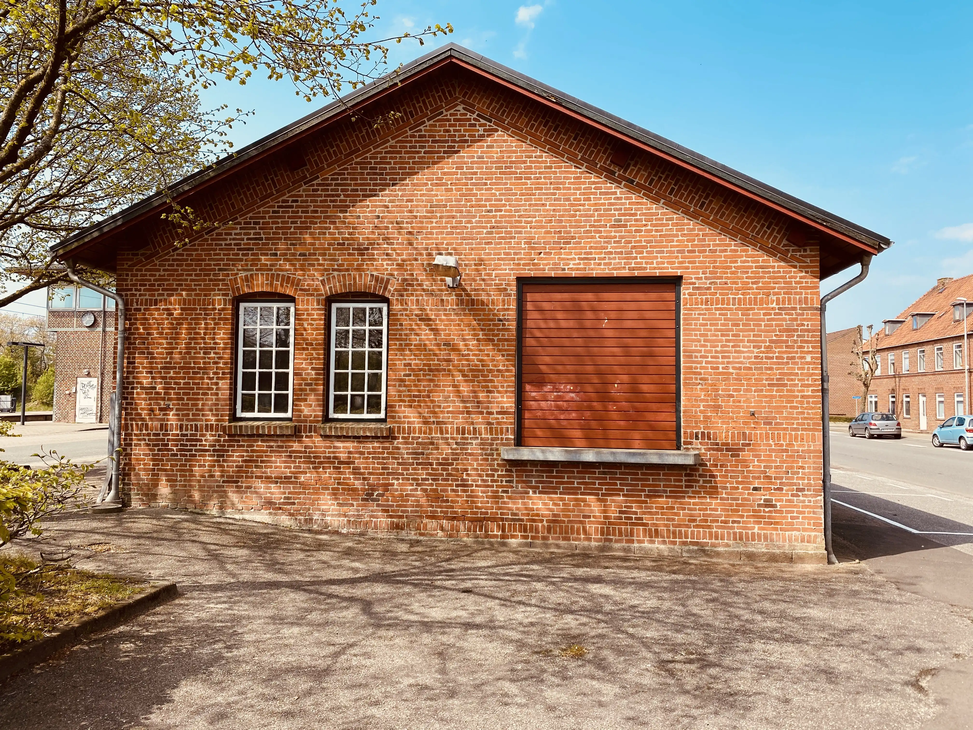 Billede af Bramming Stations pakhus.