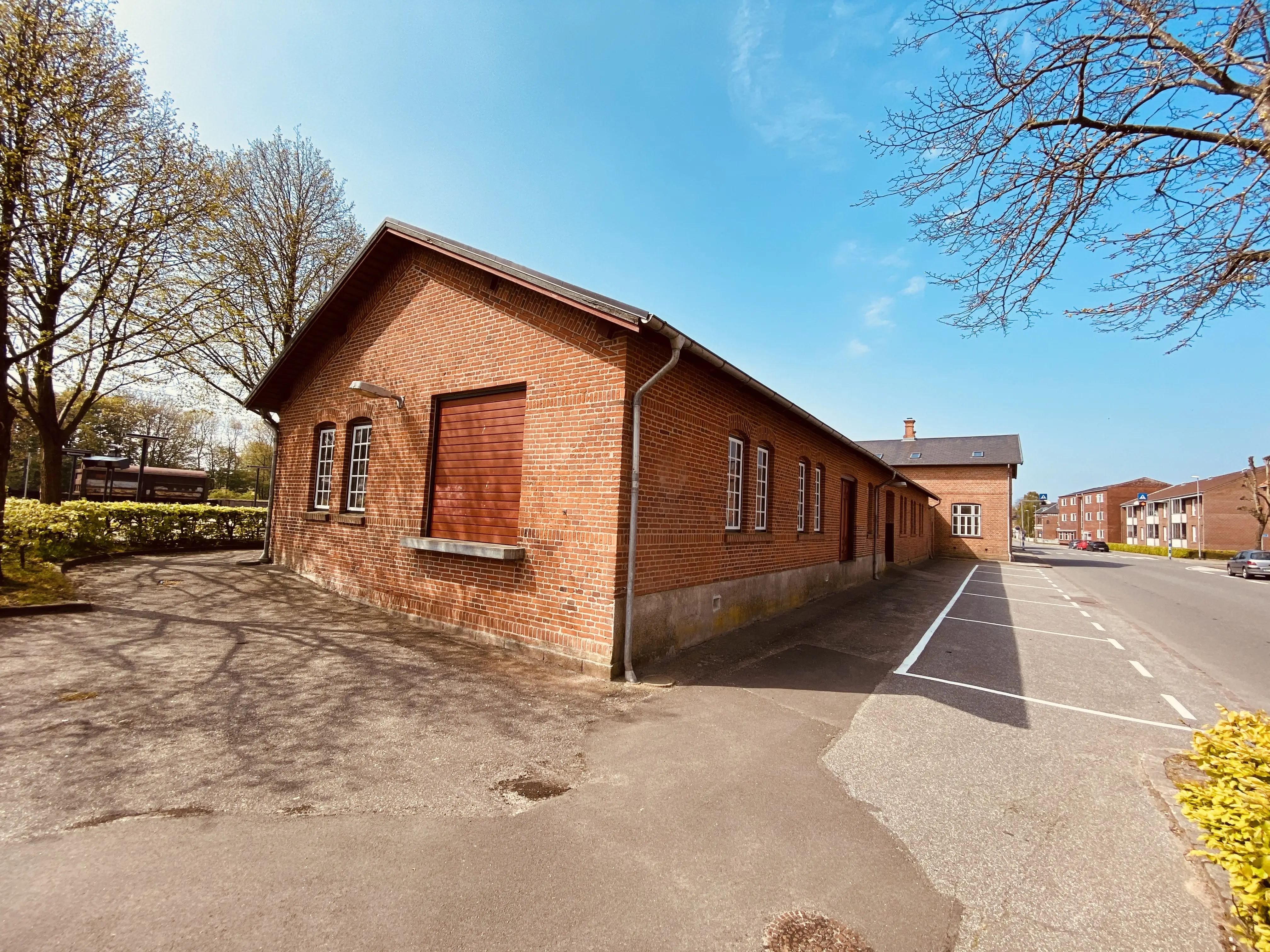 Billede af Bramming Stations pakhus.