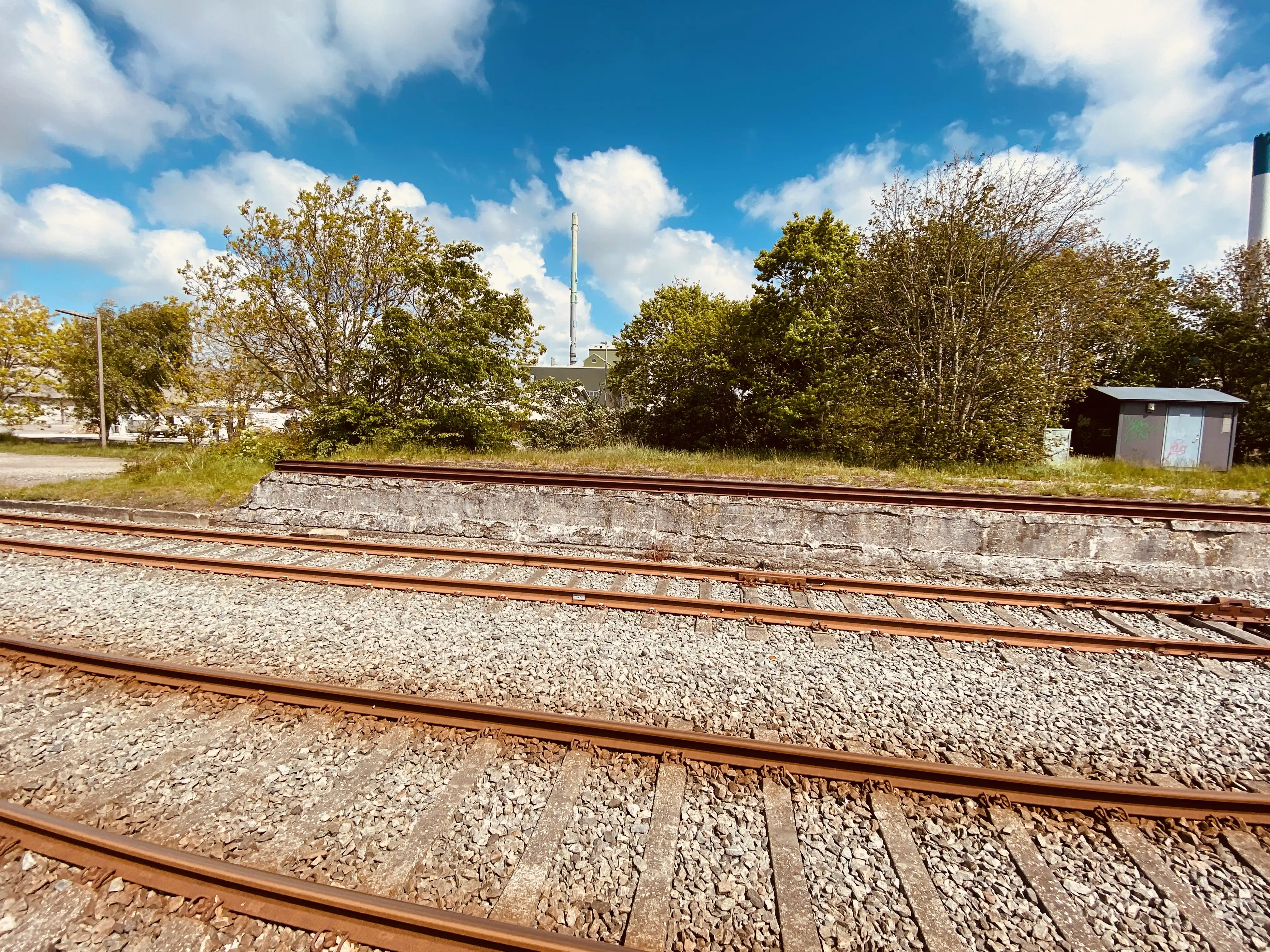 Billede af Skærbæk Stations læssekant.