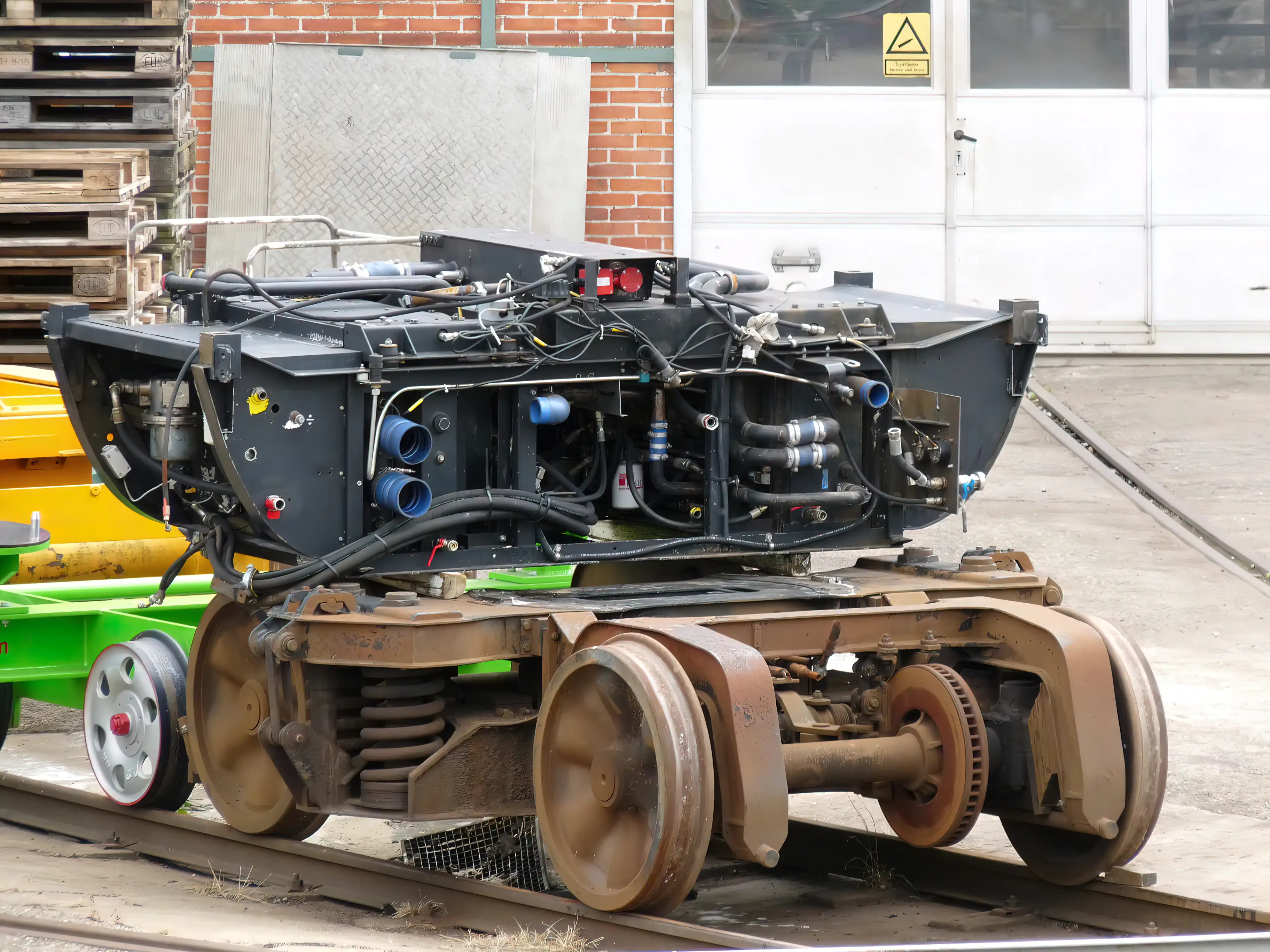 Billede af Holbæk Stations remise.