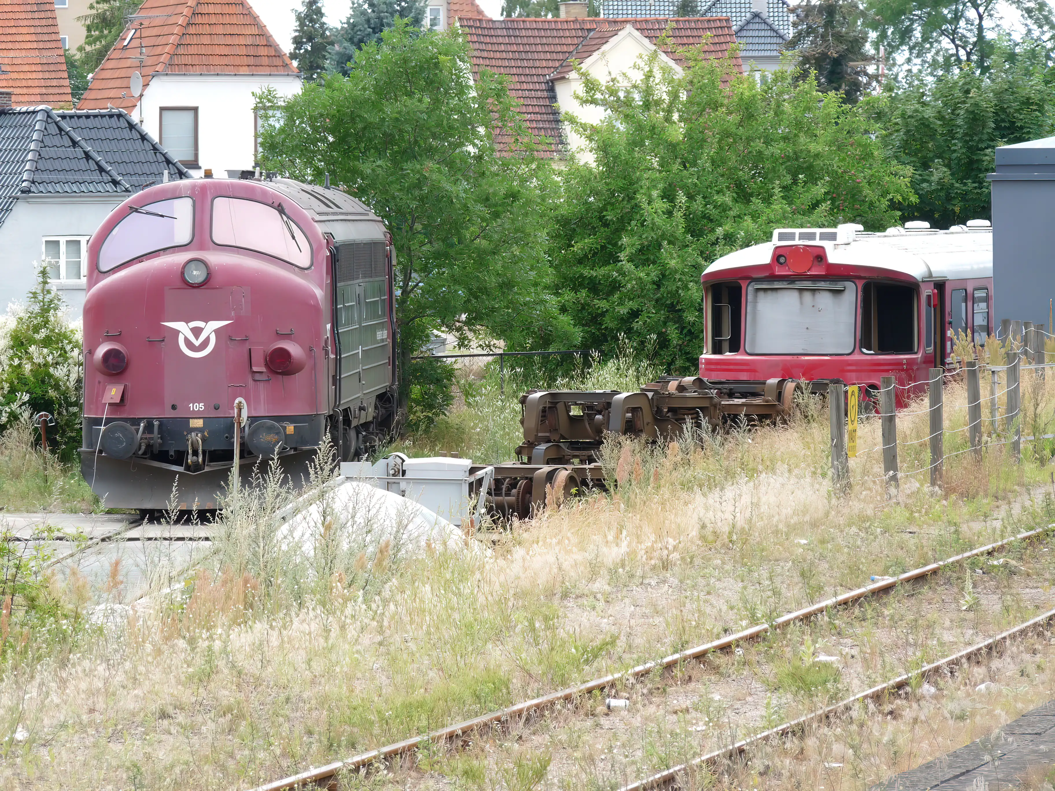 Billede af Holbæk Stations sporareal.
