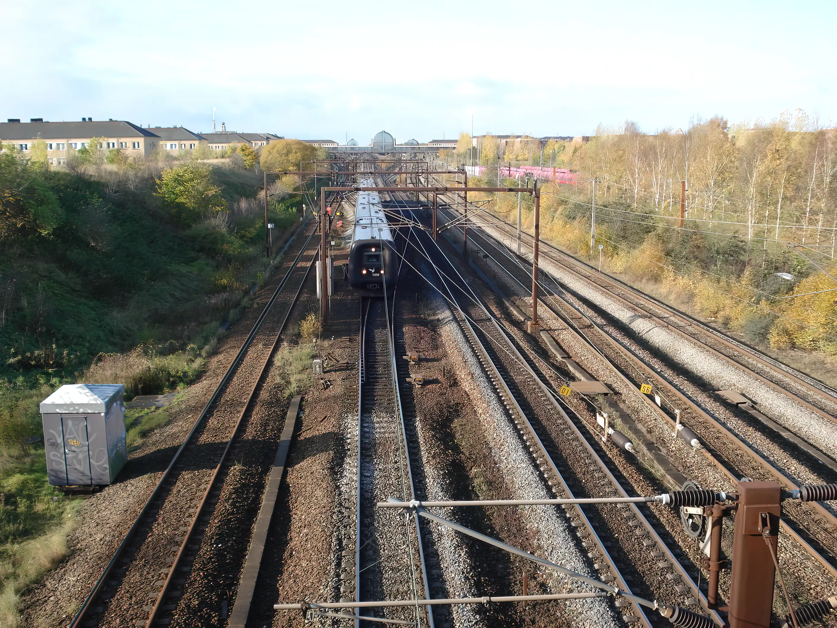 Billede af Høje Taastrup Stations sporareal.