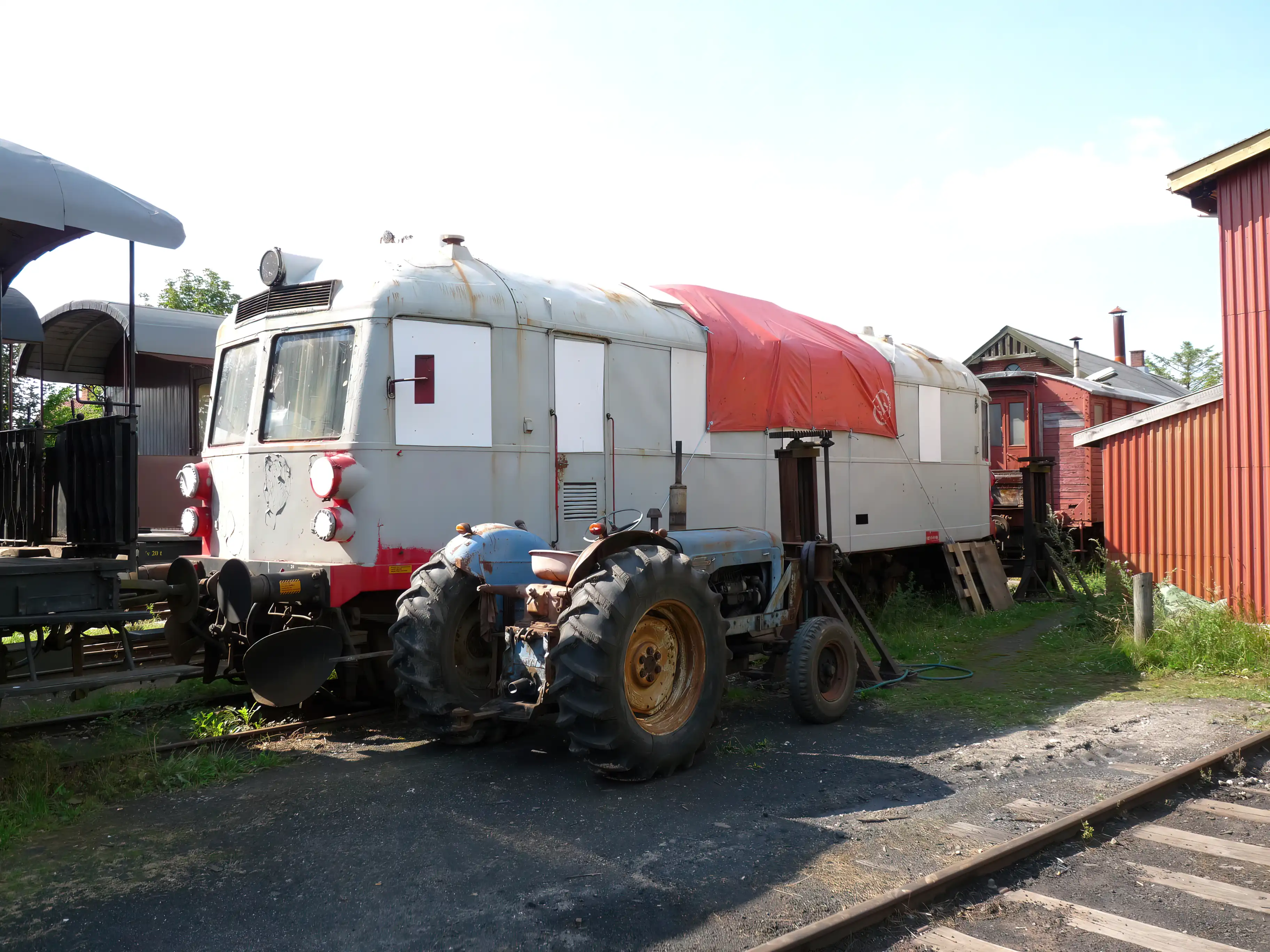 Billede af Høng Stations sporareal.