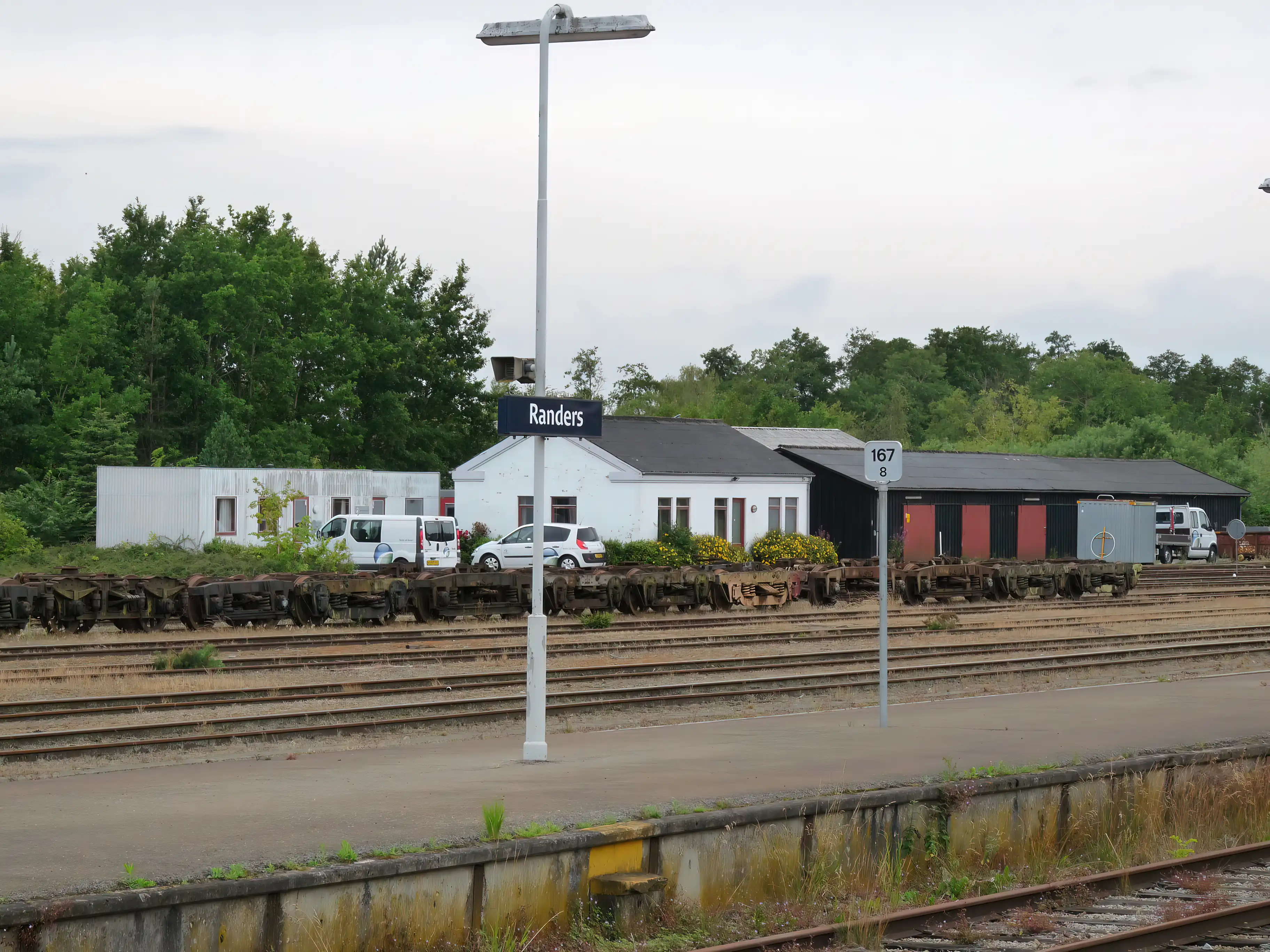 Billede af Randers Stations sporareal. Billede af Randers Stations sporareal.
