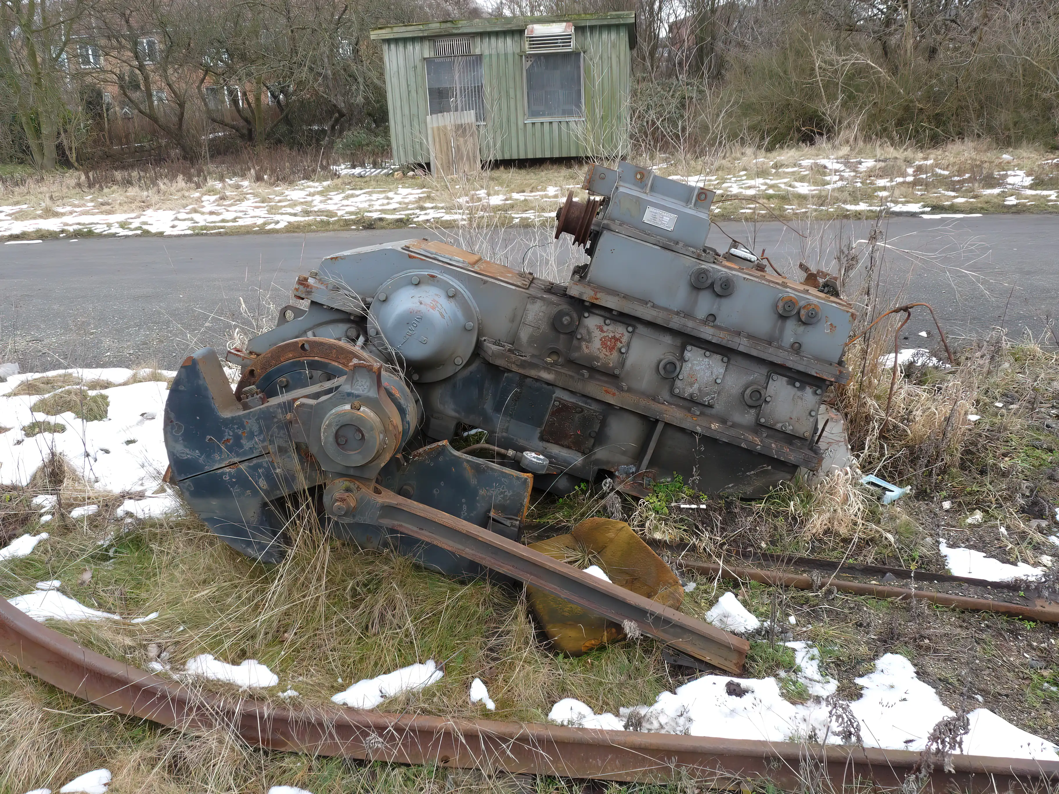 Billede af tog ud for Skælskør Station. Billede af tog ud for Skælskør Station.