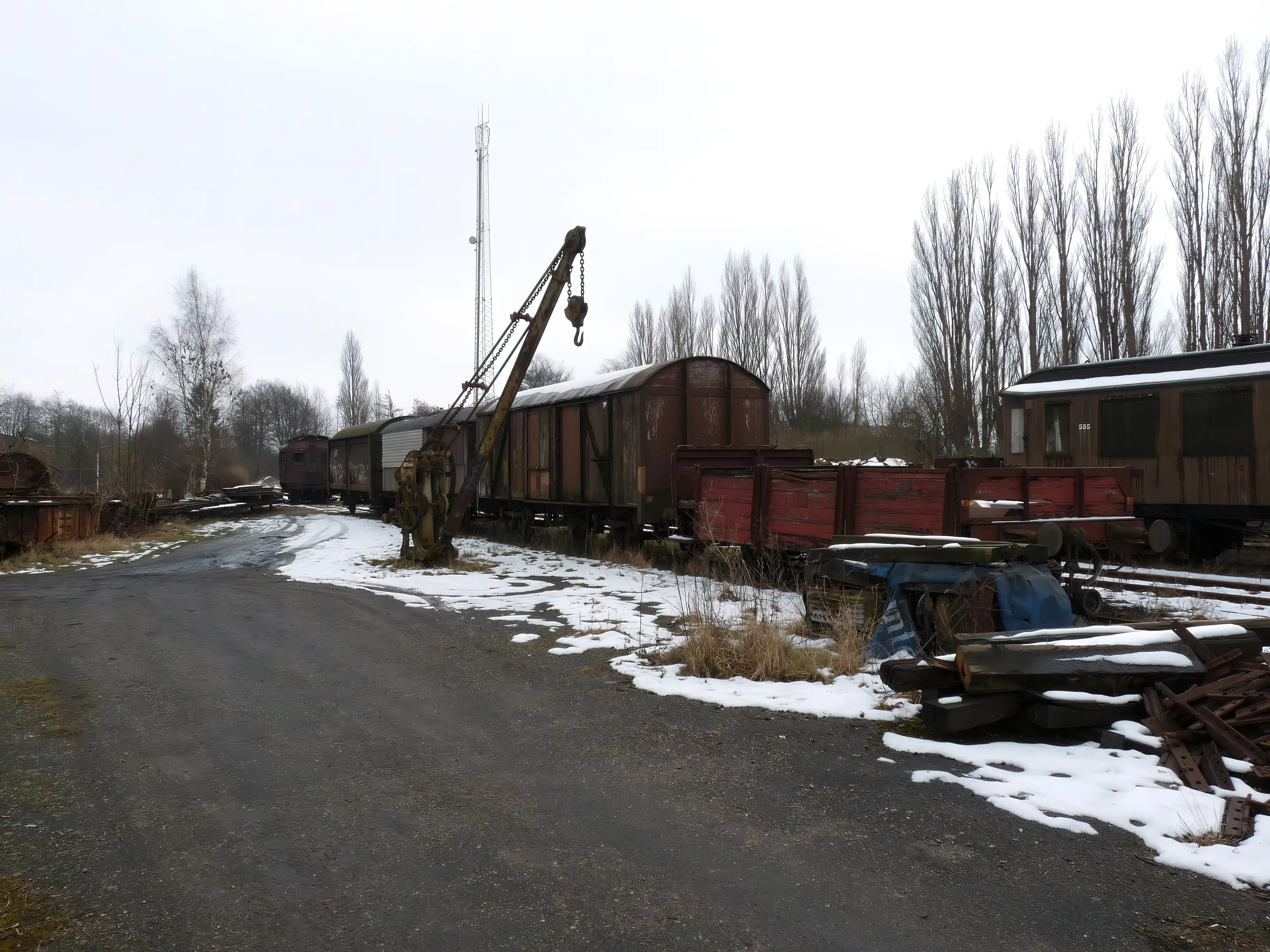 Billede af tog ud for Skælskør Station. Billede af tog ud for Skælskør Station.