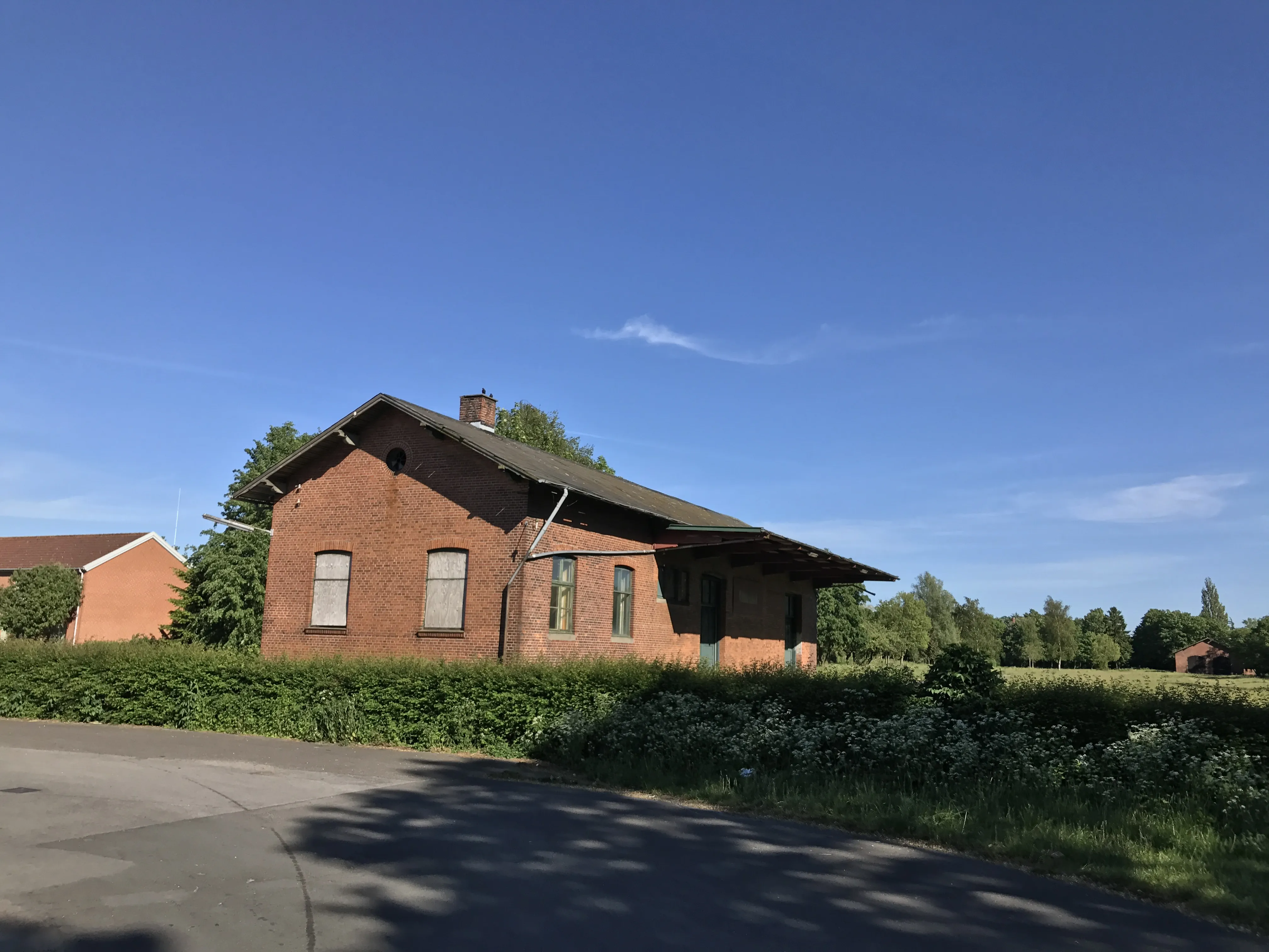 Billede af Skælskør Stations pakhus. Billede af Skælskør Stations pakhus.