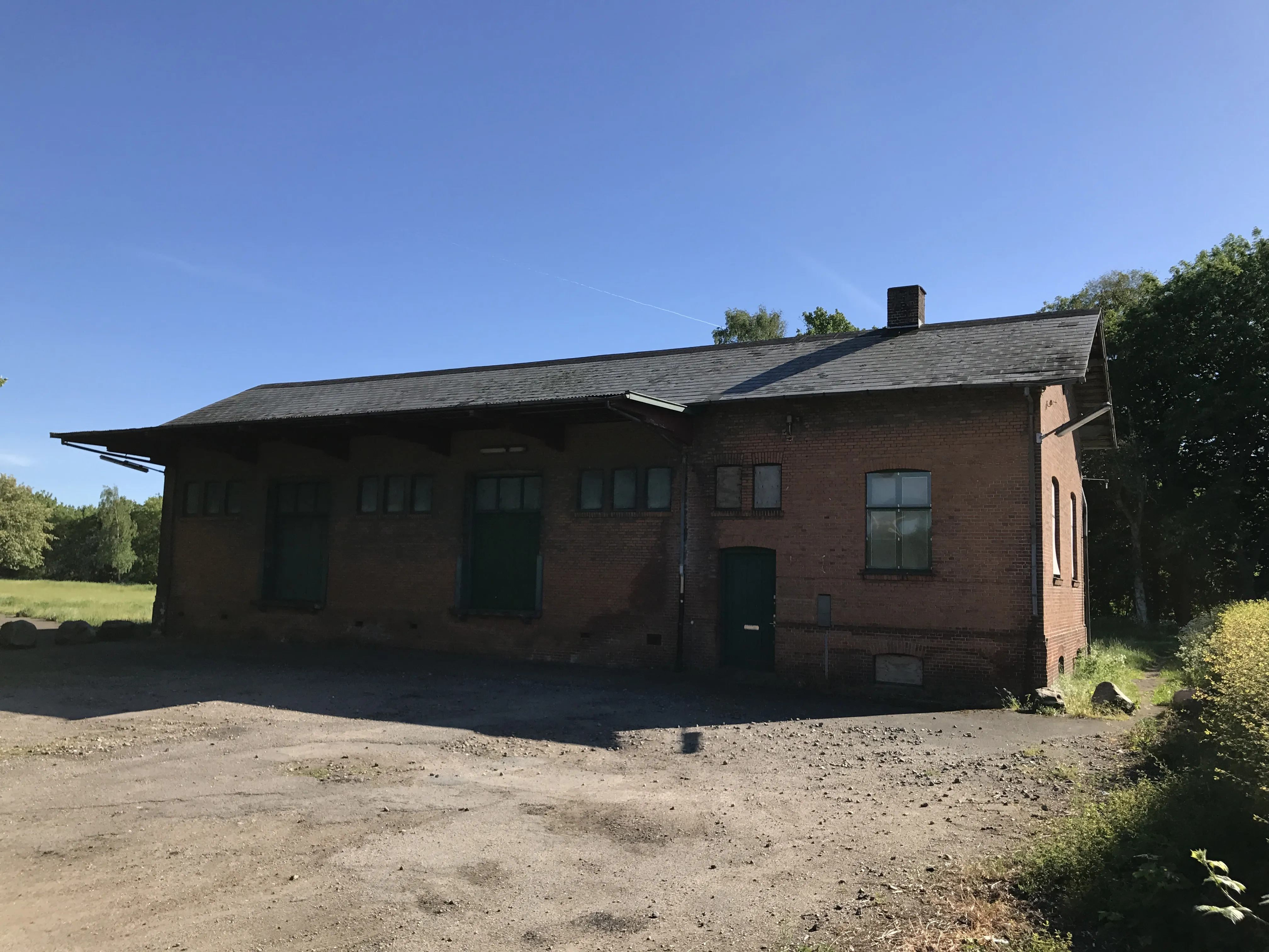 Billede af Skælskør Stations pakhus. Billede af Skælskør Stations pakhus.