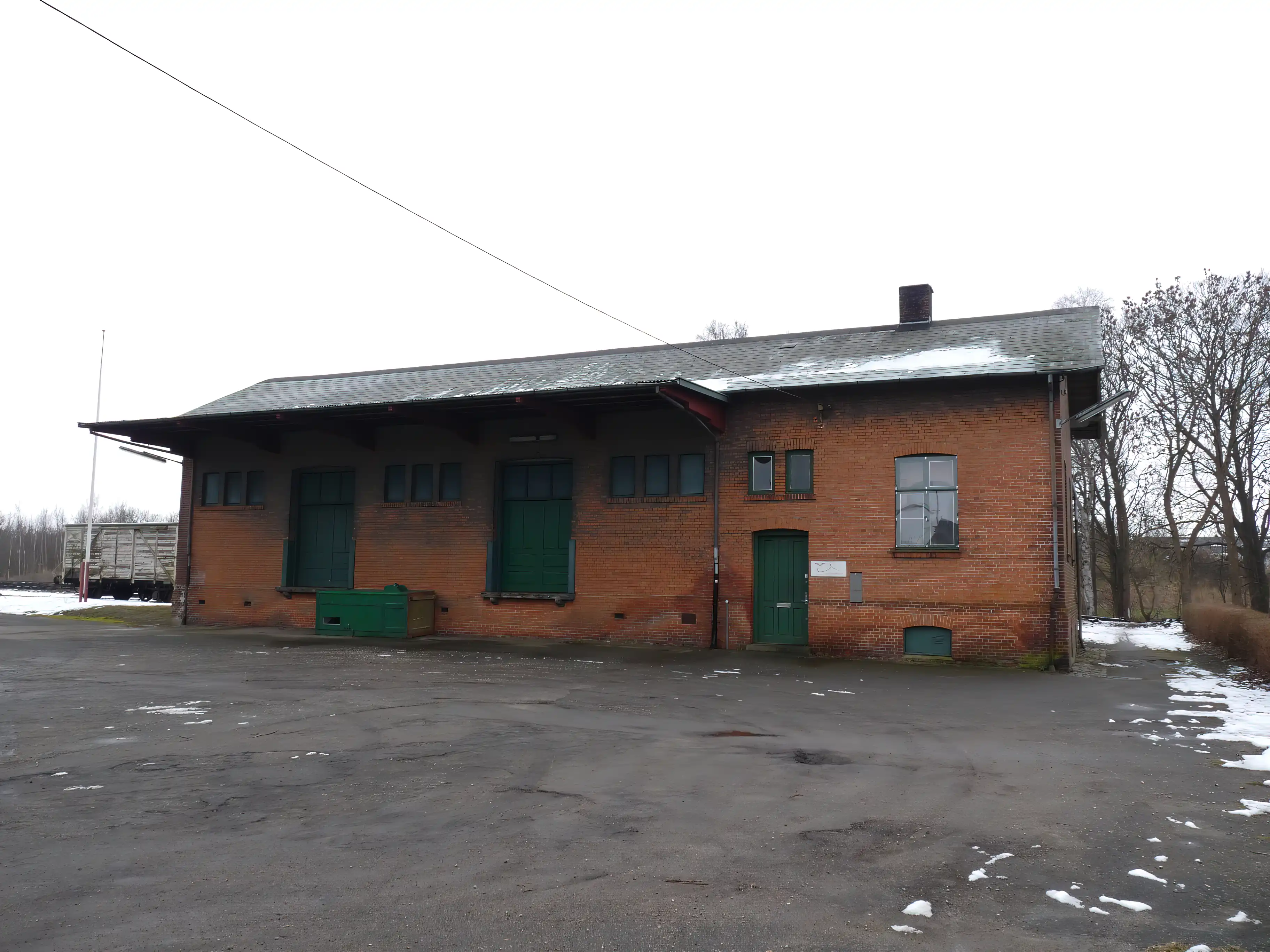 Billede af Skælskør Stations pakhus. Billede af Skælskør Stations pakhus.