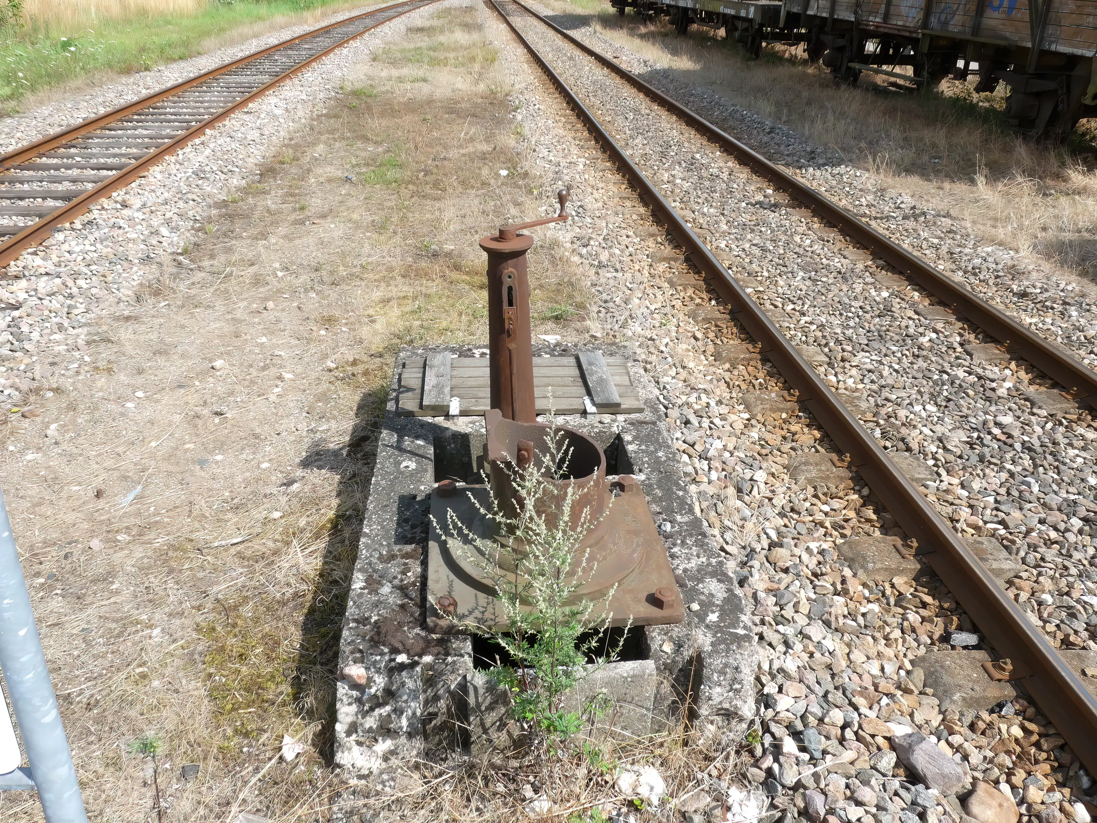 Billede af Stenlille Stations sporareal.