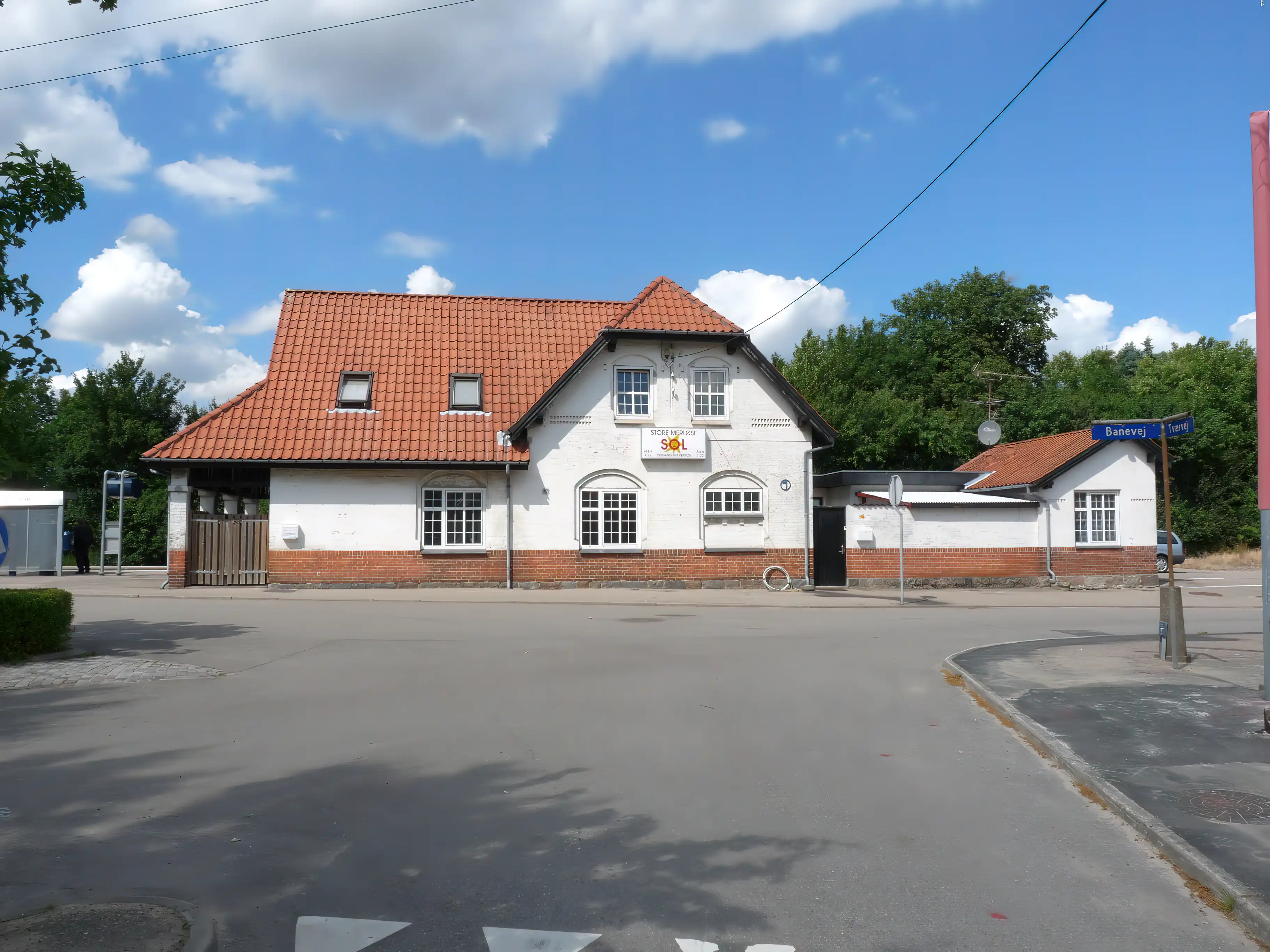 Billede af Store Merløse Station.