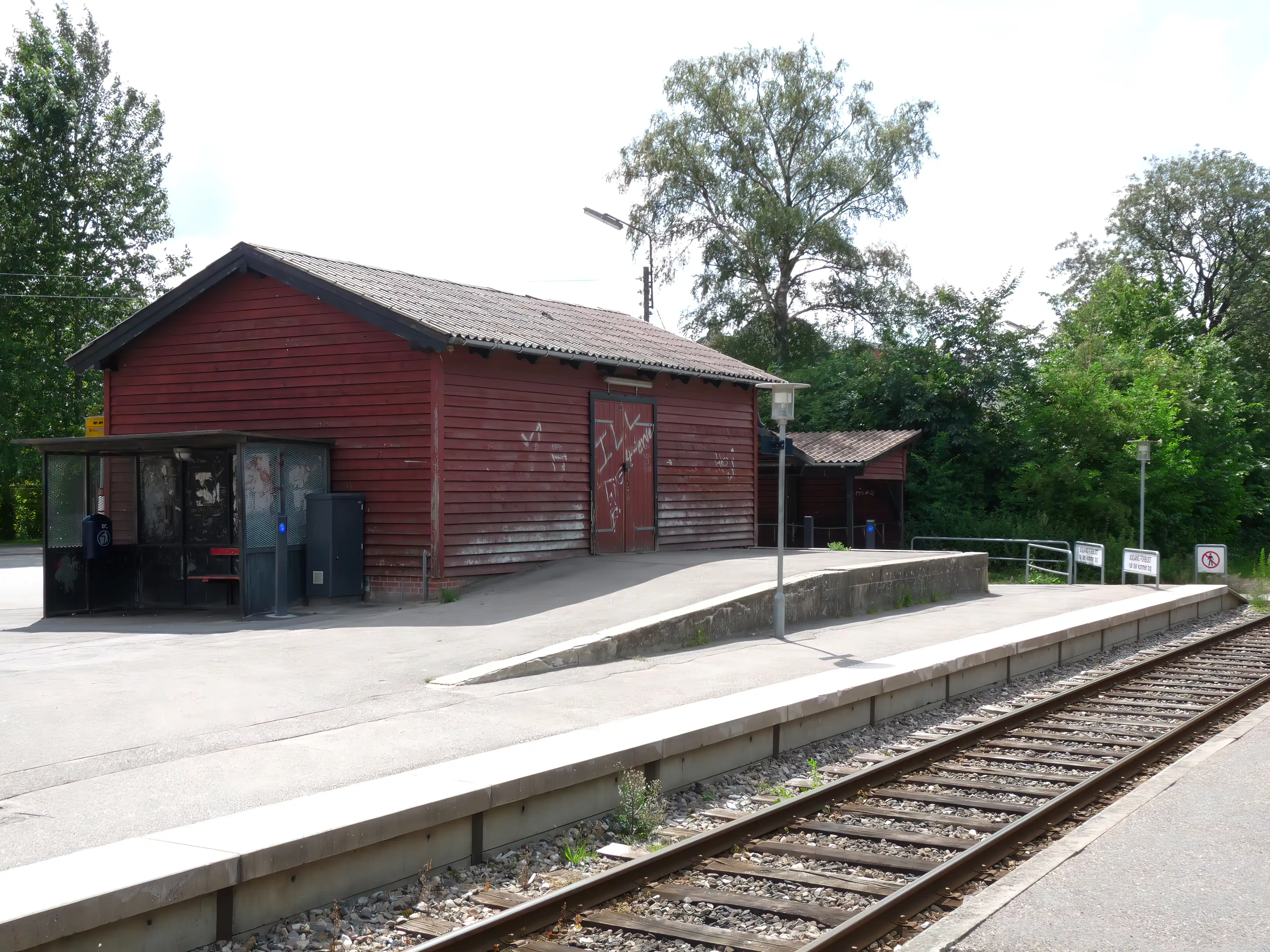 Billede af Store Merløse Stations pakhus.