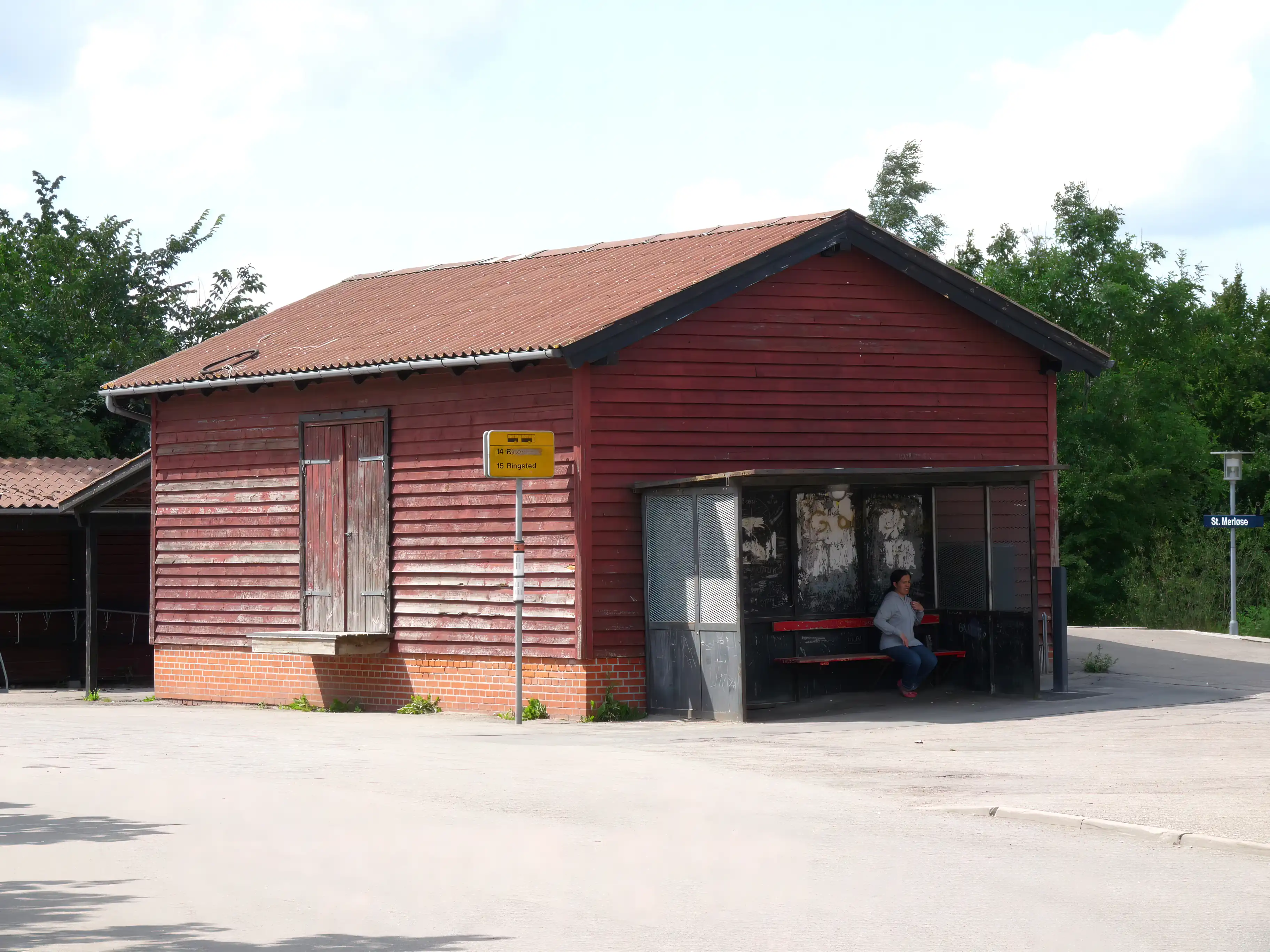 Billede af Store Merløse Stations pakhus.