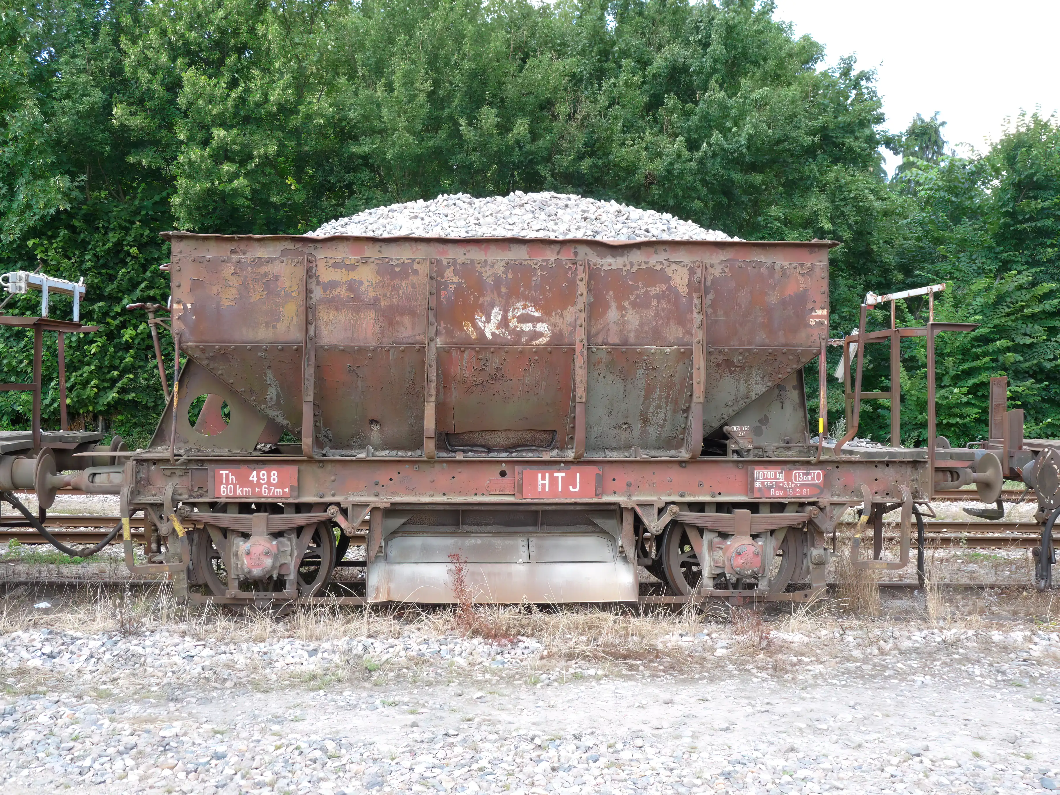 Billede af tog ud for Store Merløse Station.