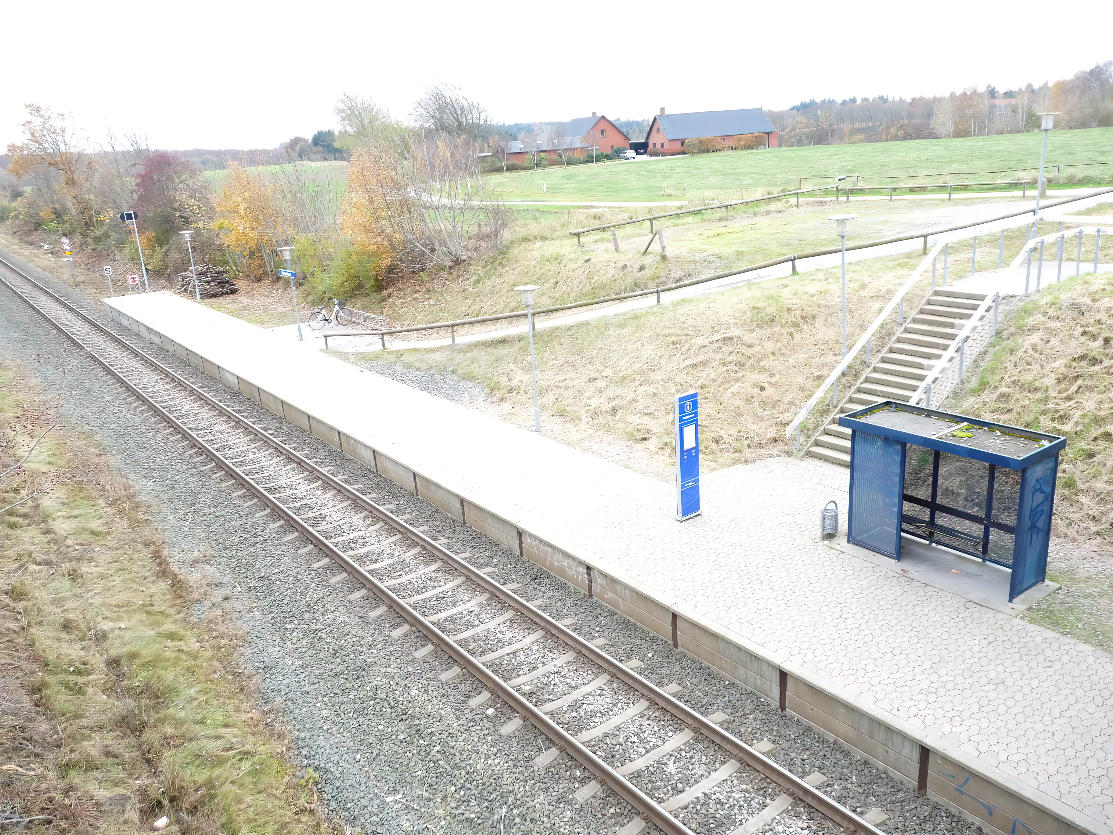 Billede af Teglgårdsvej Trinbræt. Billede af Teglgårdsvej Trinbræt.