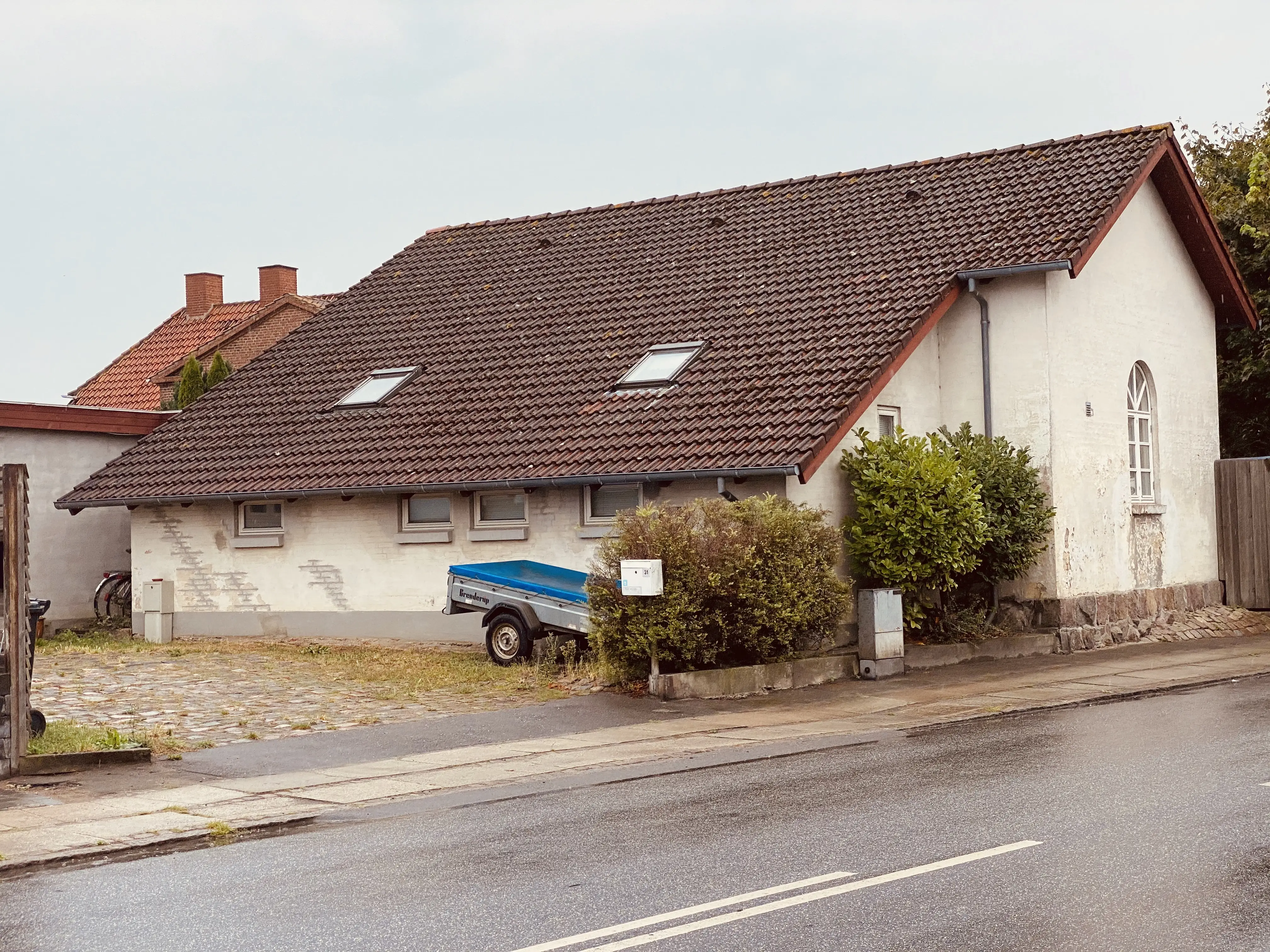 Billede af Masnedsund Stations remise.