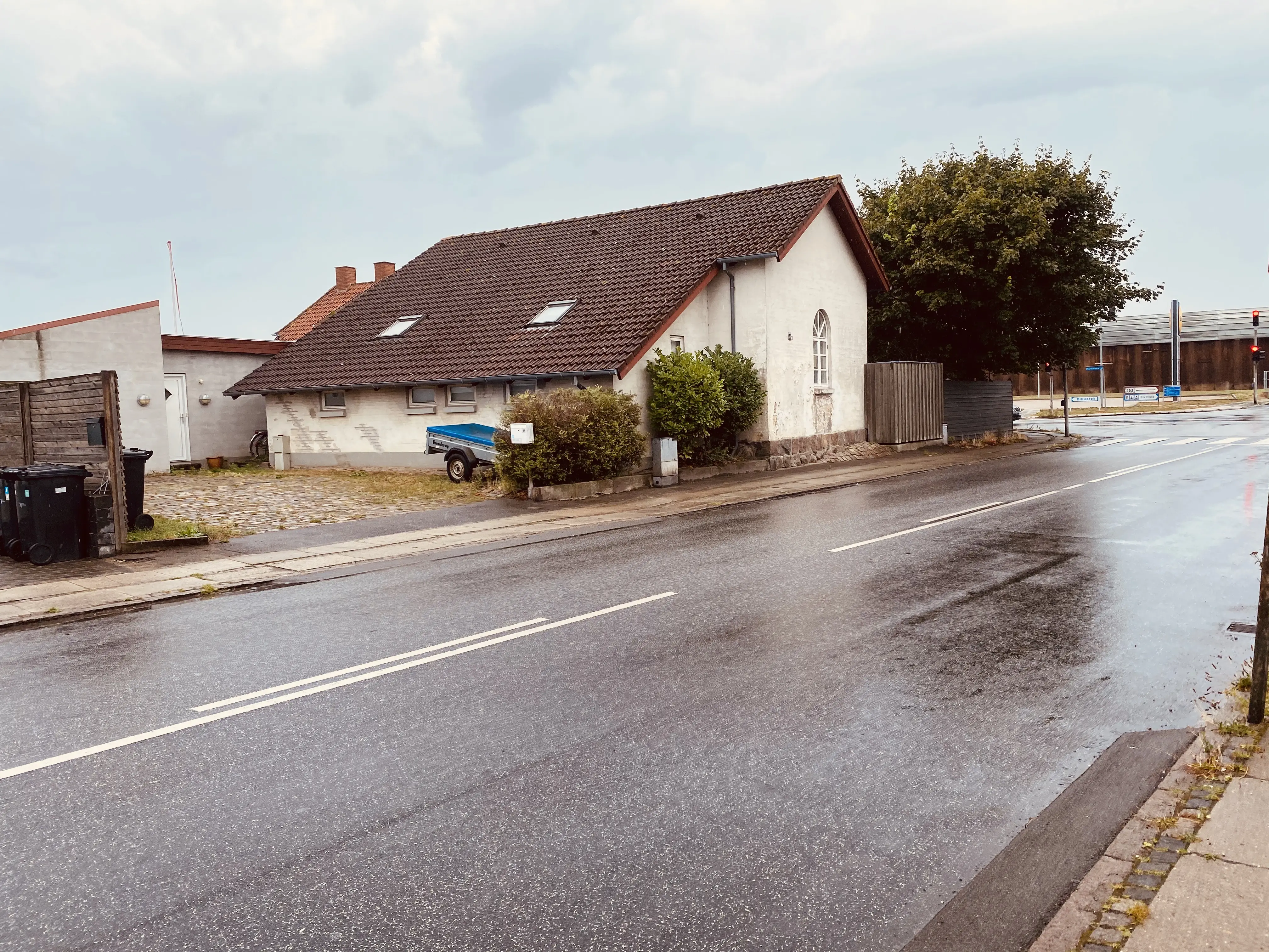 Billede af Masnedsund Stations remise.