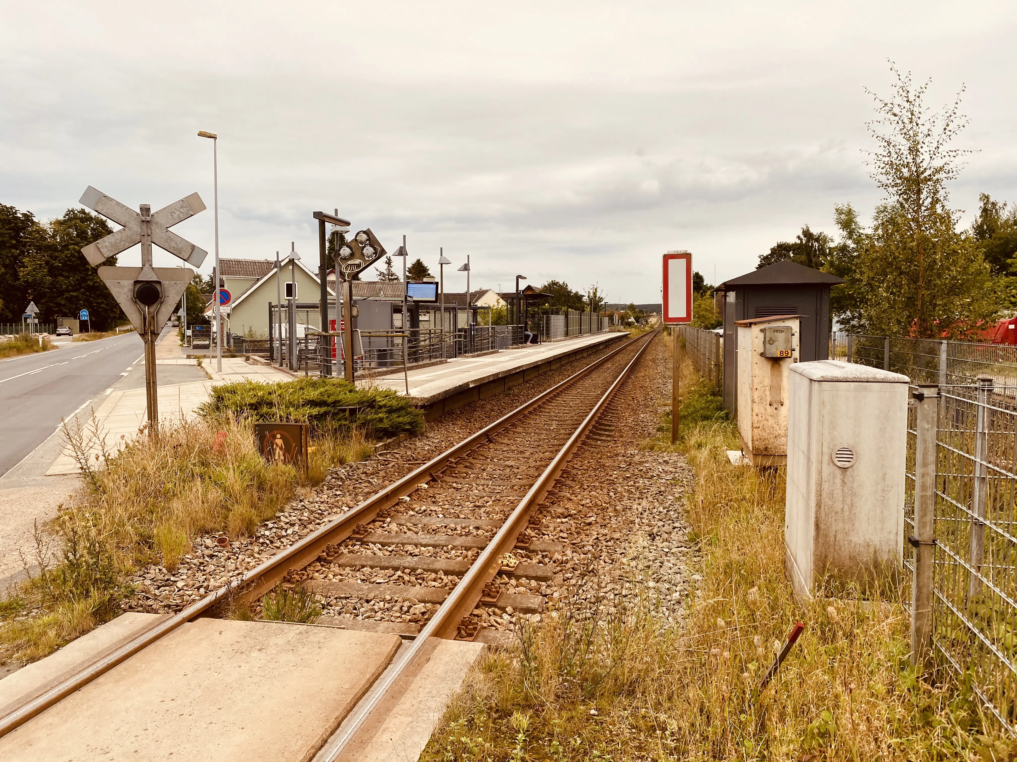 Billede af Stenstrup Syd Trinbræt med Sidespor.