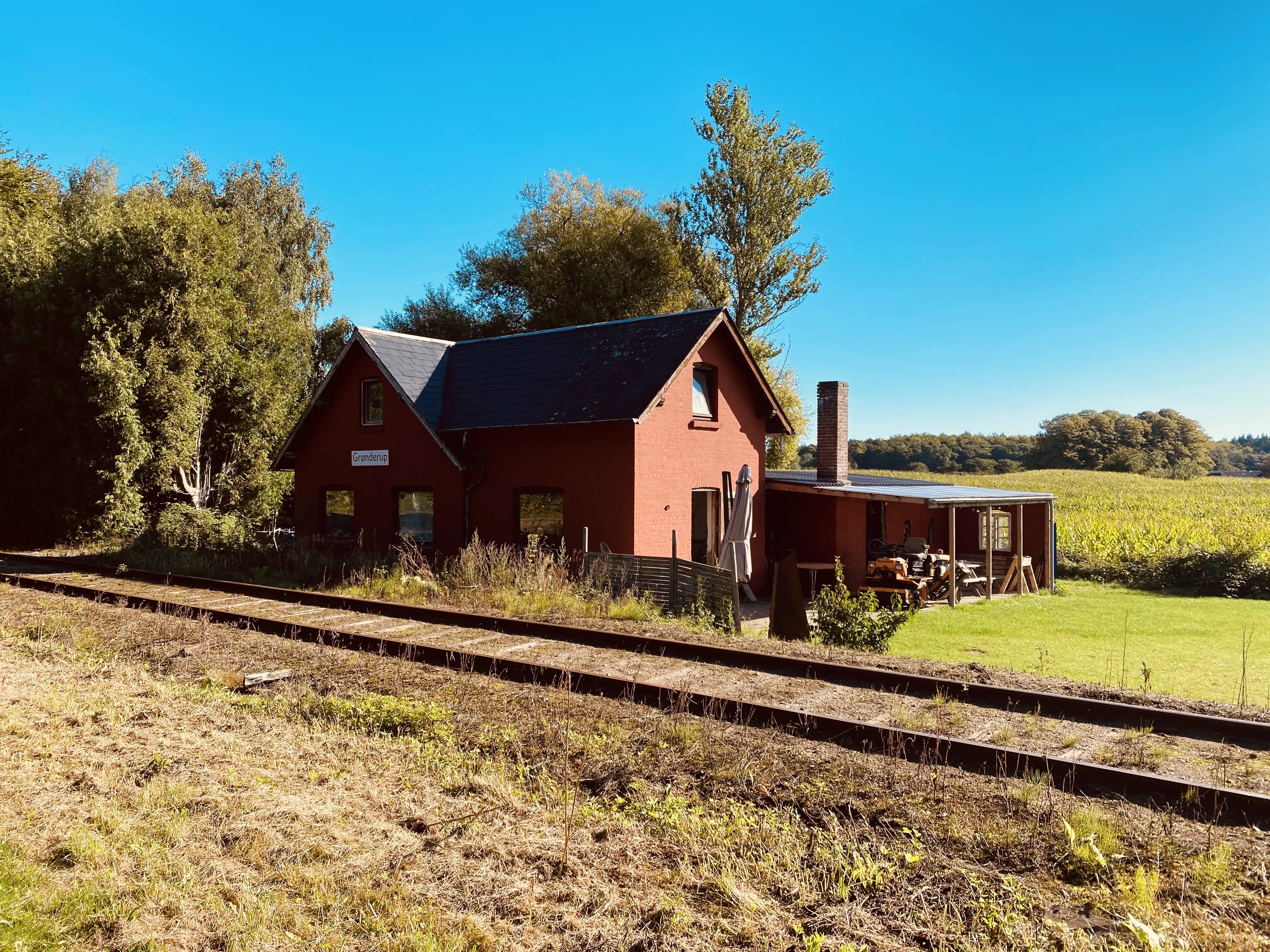 Billede af det tidligere Grønderup Trinbræt. Billede af det tidligere Grønderup Trinbræt.