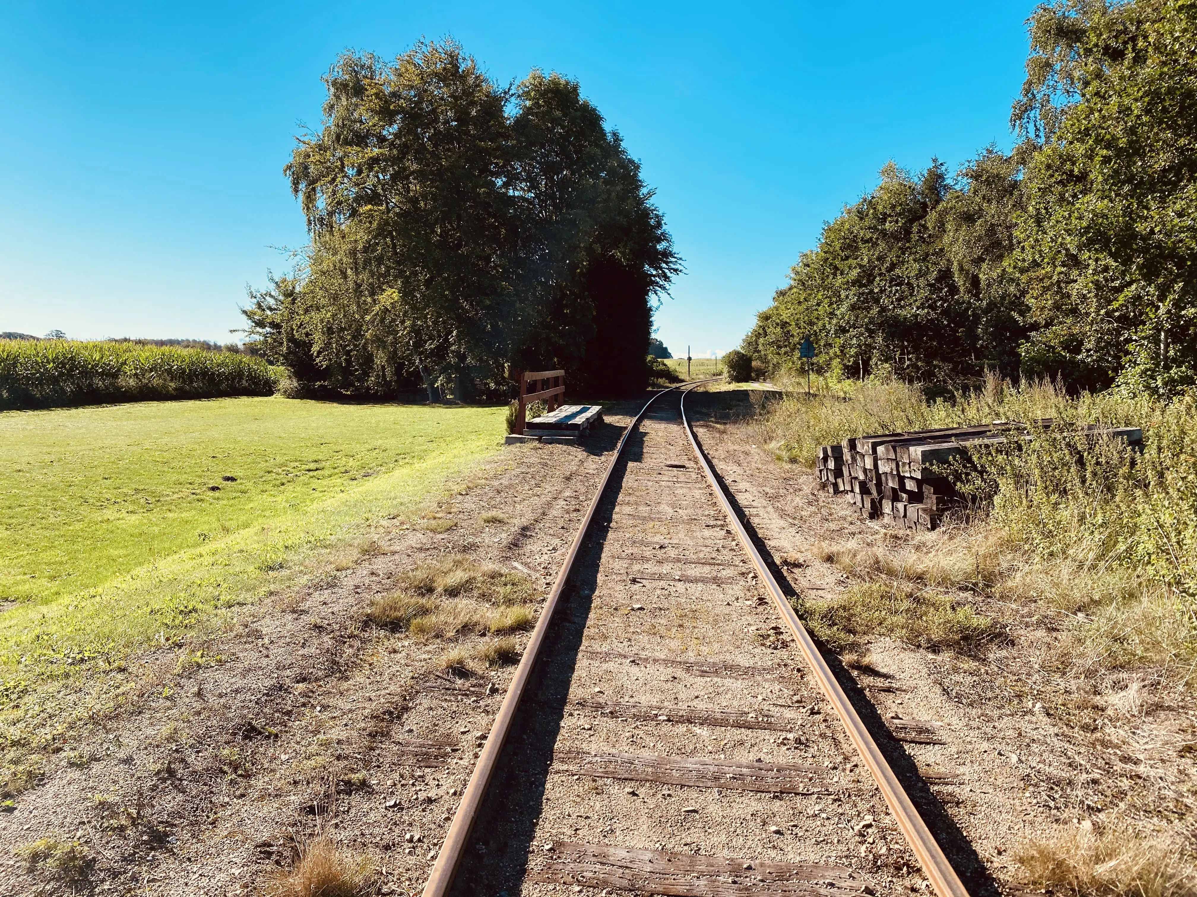 Billede af veterantrinbrættet ved det tidligere Grønderup Trinbræt. Billede af veterantrinbrættet ved det tidligere Grønderup Trinbræt.