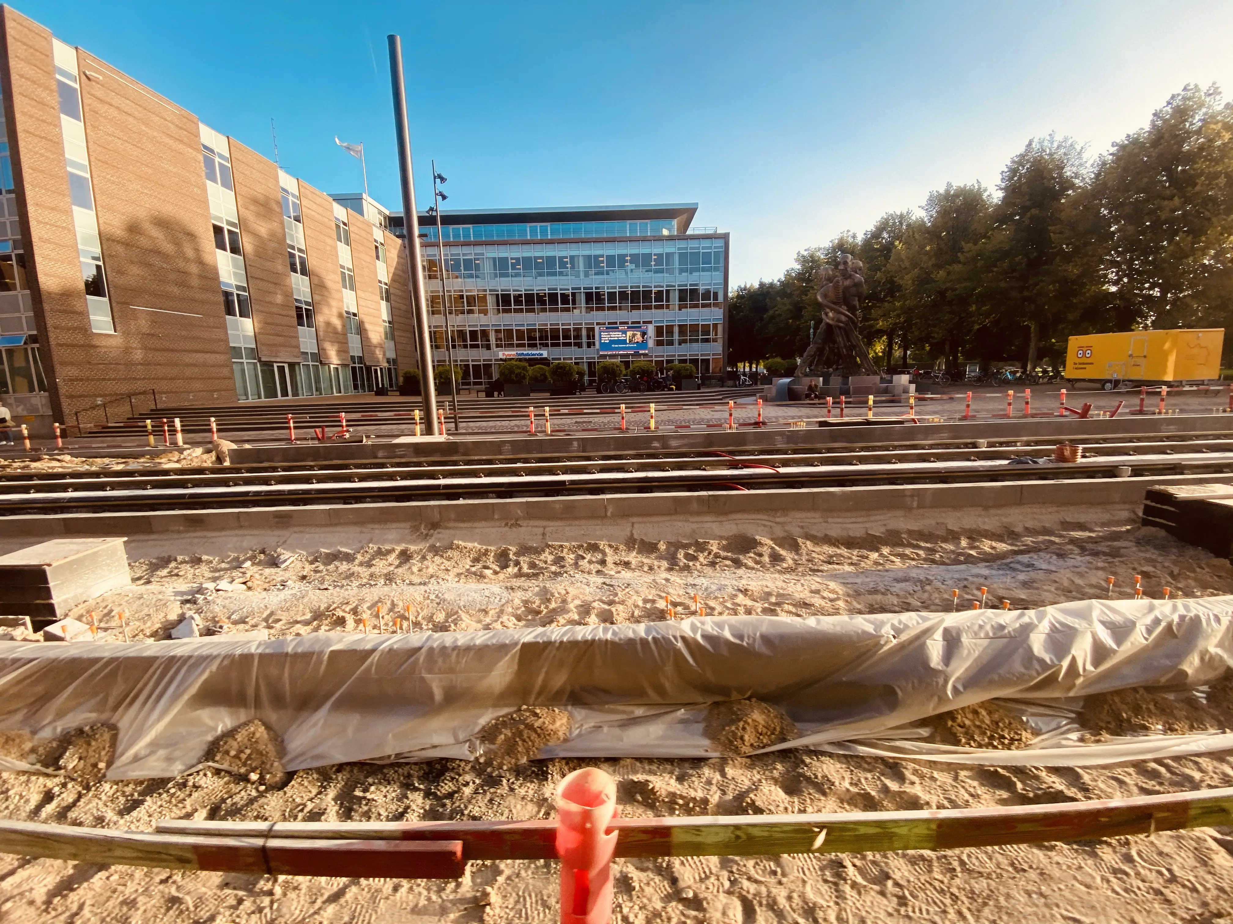 Billede af Odense Banegård Letbanestation.