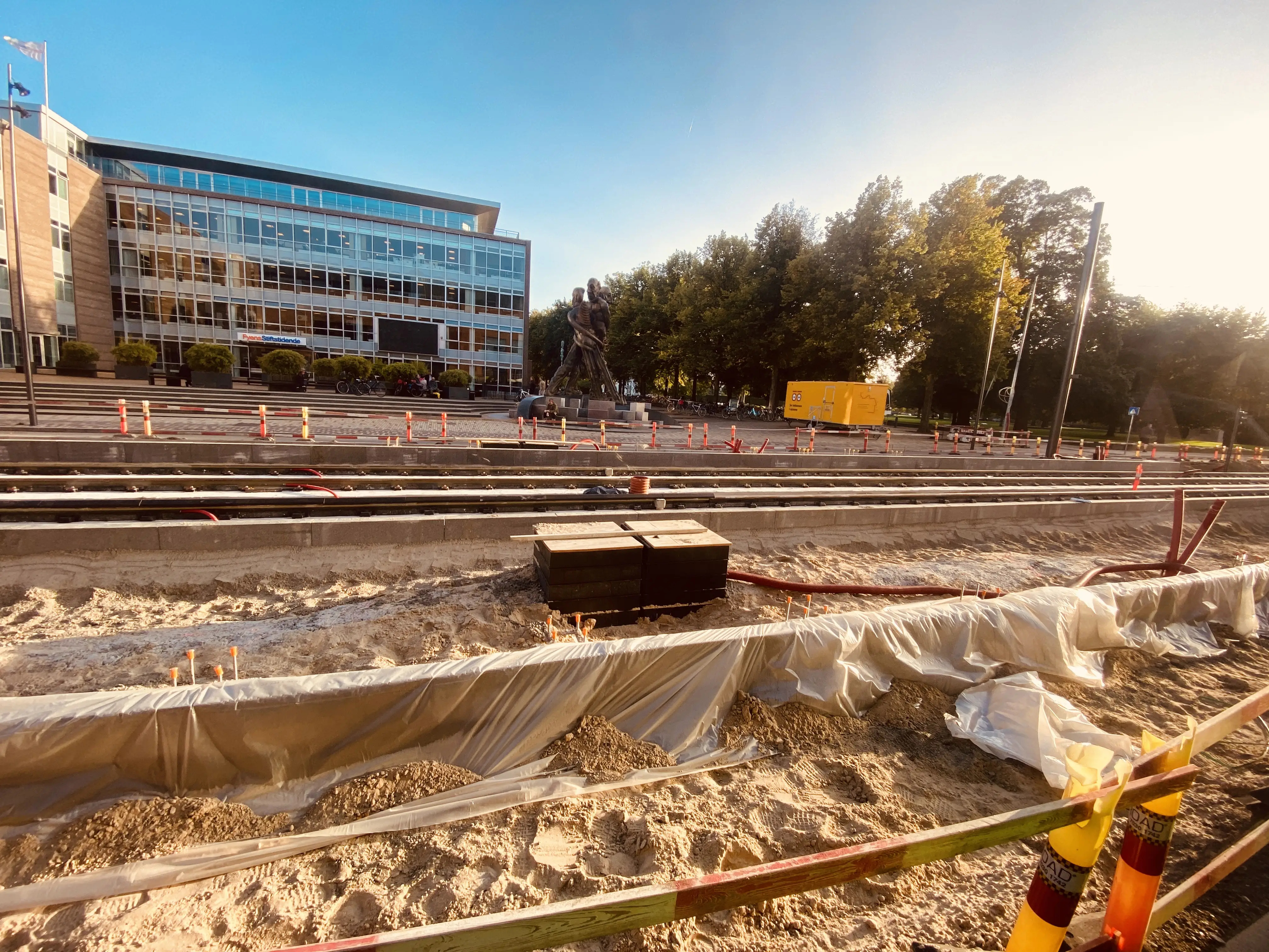 Billede af Odense Banegård Letbanestation.