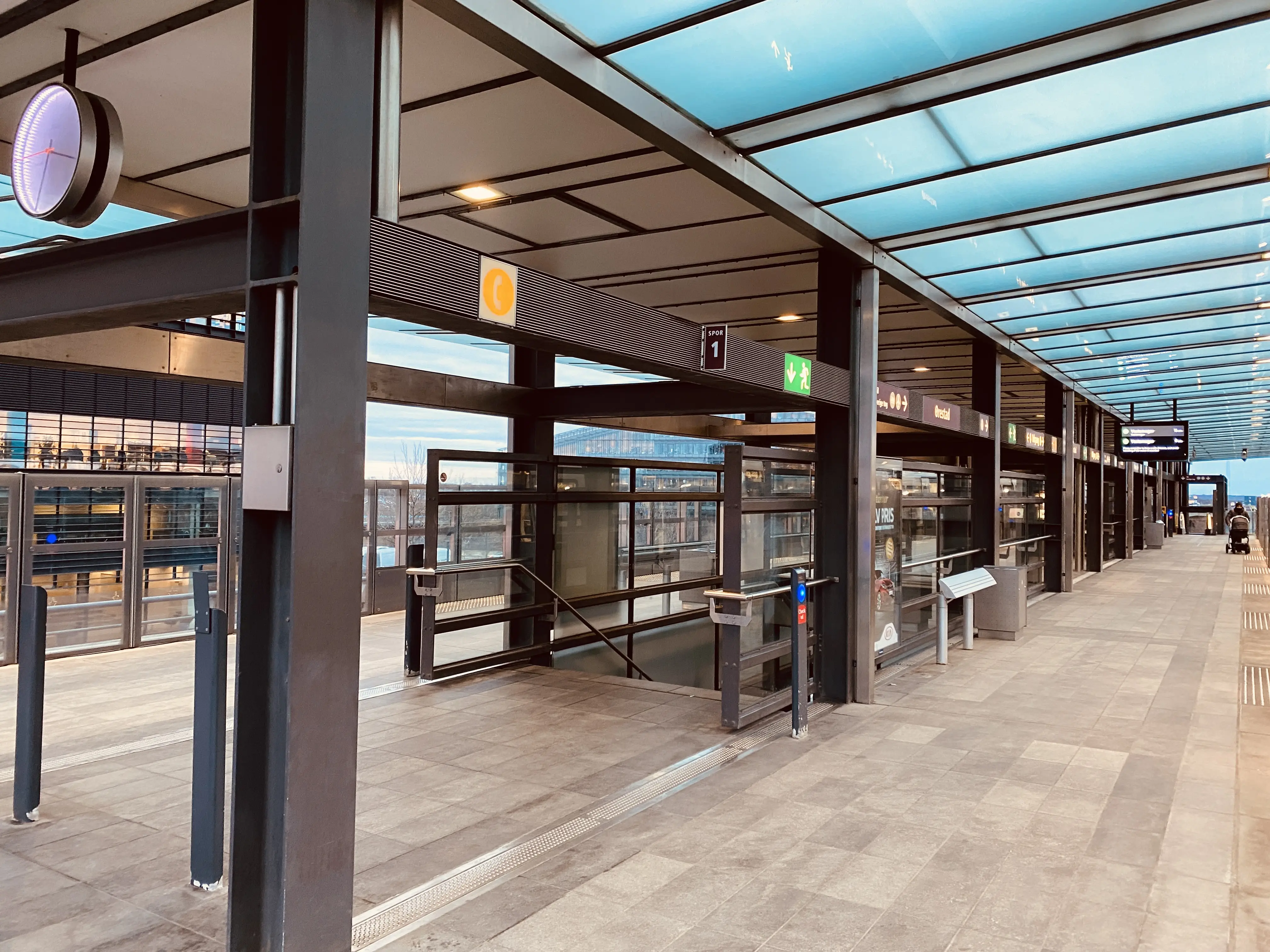 Billede af Ørestad Metrostation.