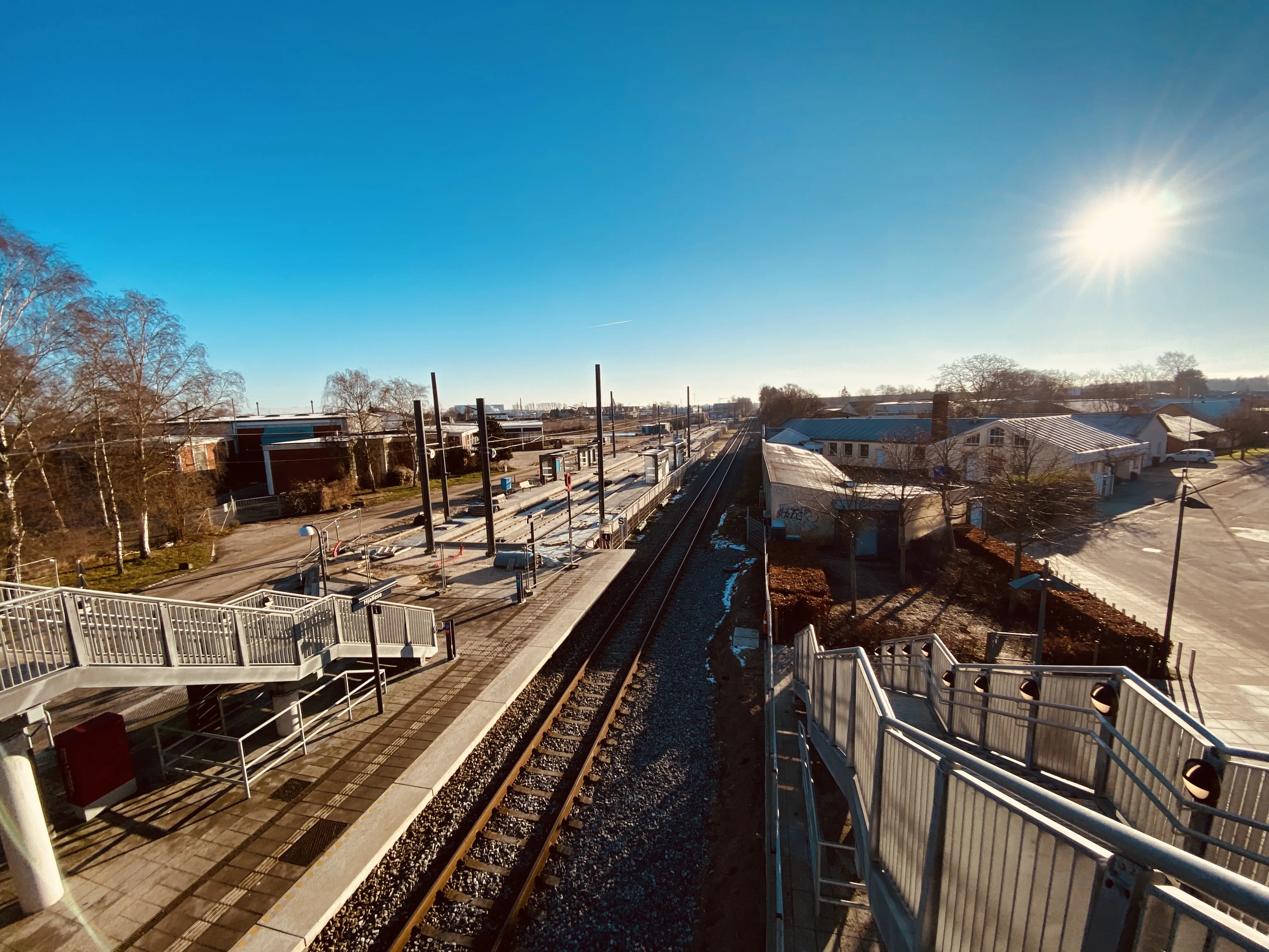 Billede af Hjallese Letbanestation.