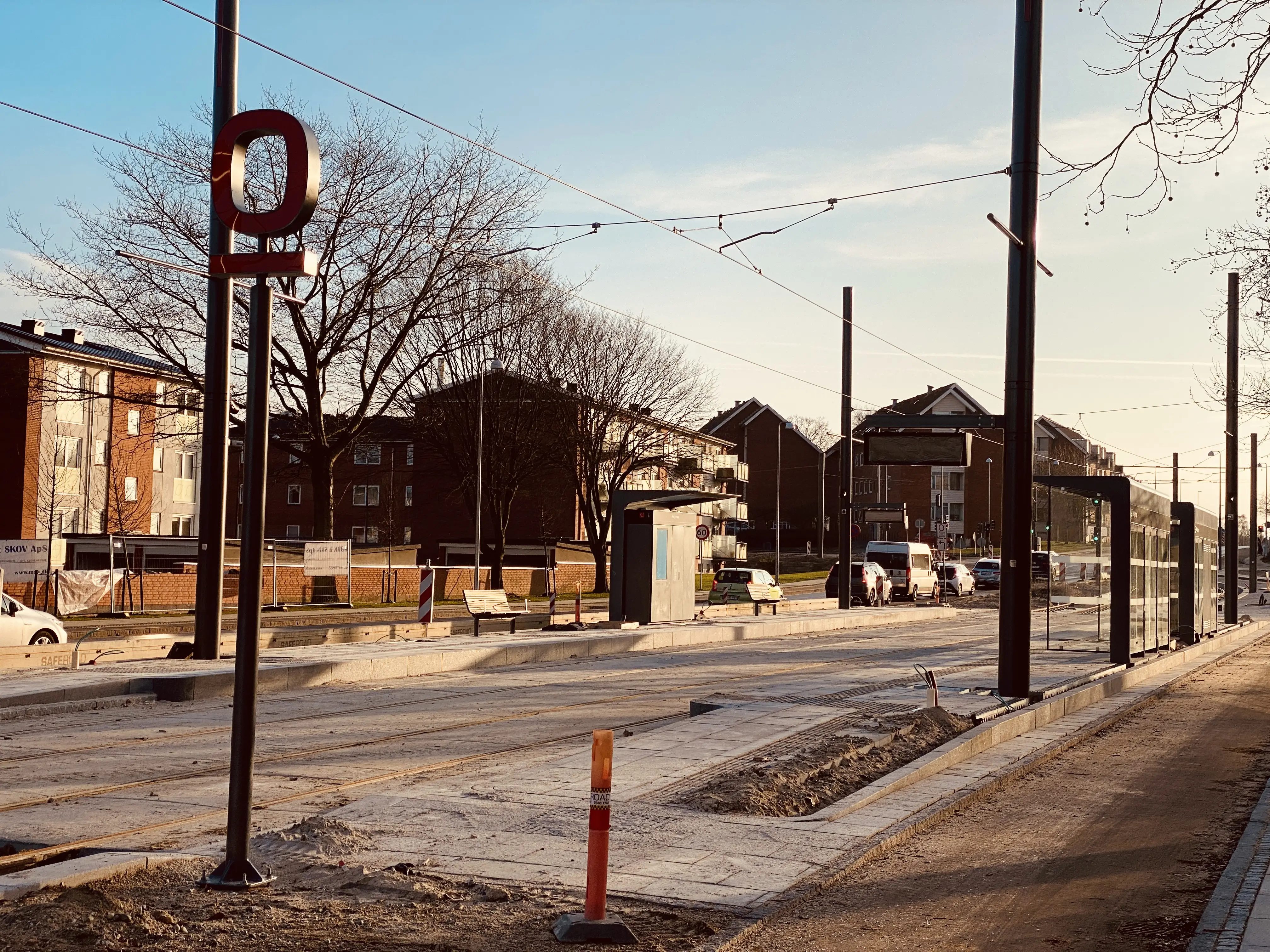 Billede af Højstrup Letbanestation.