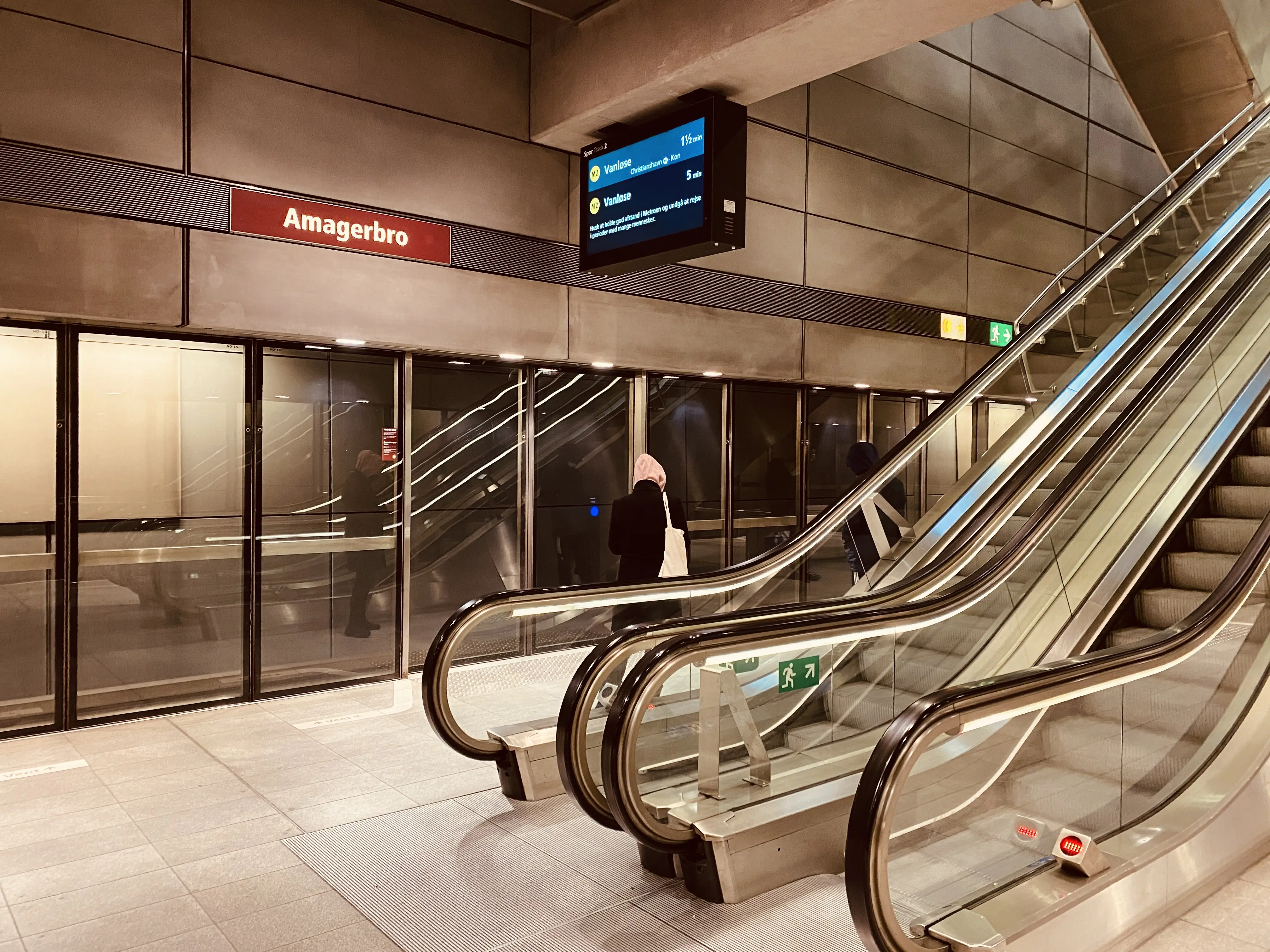 Billede af Amagerbro Metrostation.