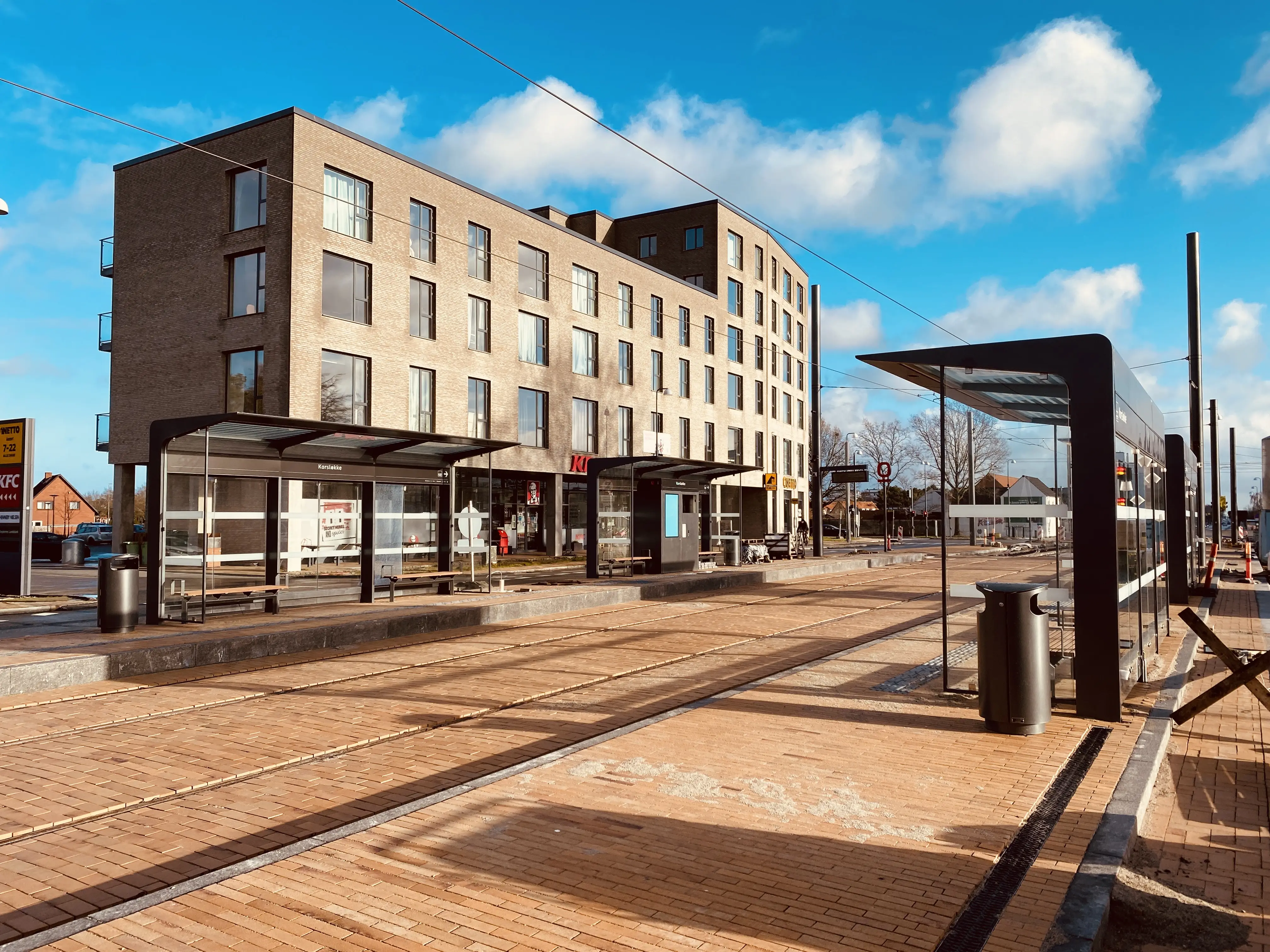 Billede af Korsløkke Letbanestation.