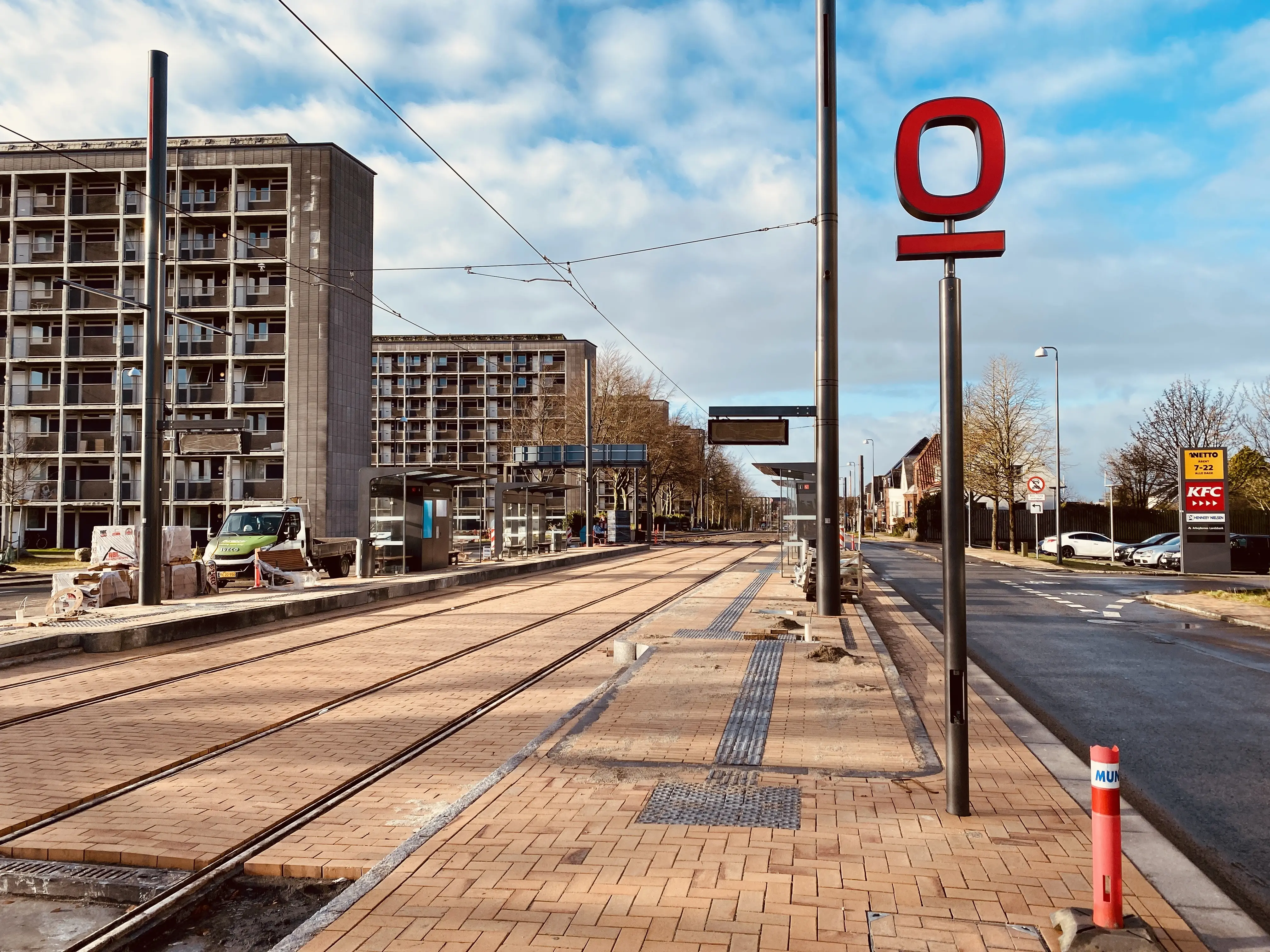 Billede af Korsløkke Letbanestation.